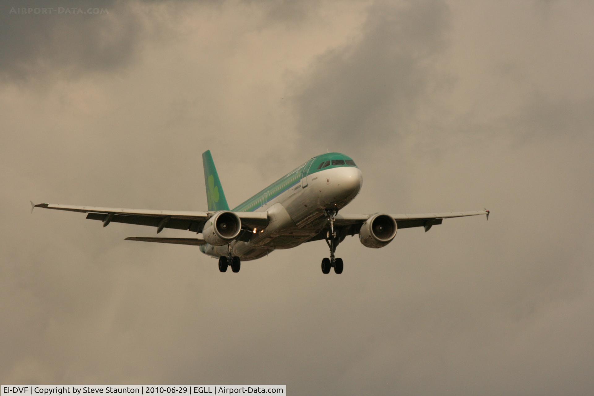 EI-DVF, 2007 Airbus A320-214 C/N 3136, Taken at Heathrow Airport, June 2010
