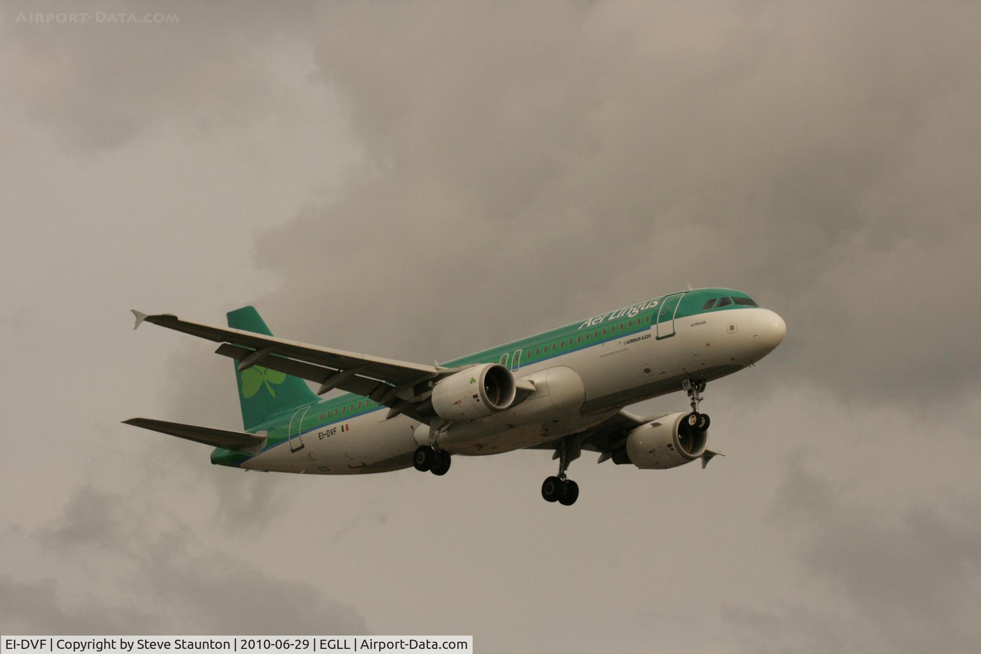 EI-DVF, 2007 Airbus A320-214 C/N 3136, Taken at Heathrow Airport, June 2010