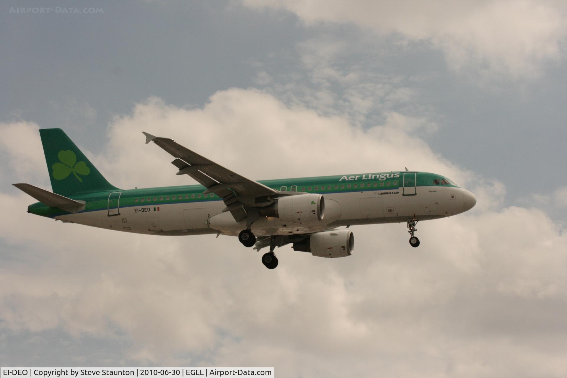 EI-DEO, 2005 Airbus A320-214 C/N 2486, Taken at Heathrow Airport, June 2010
