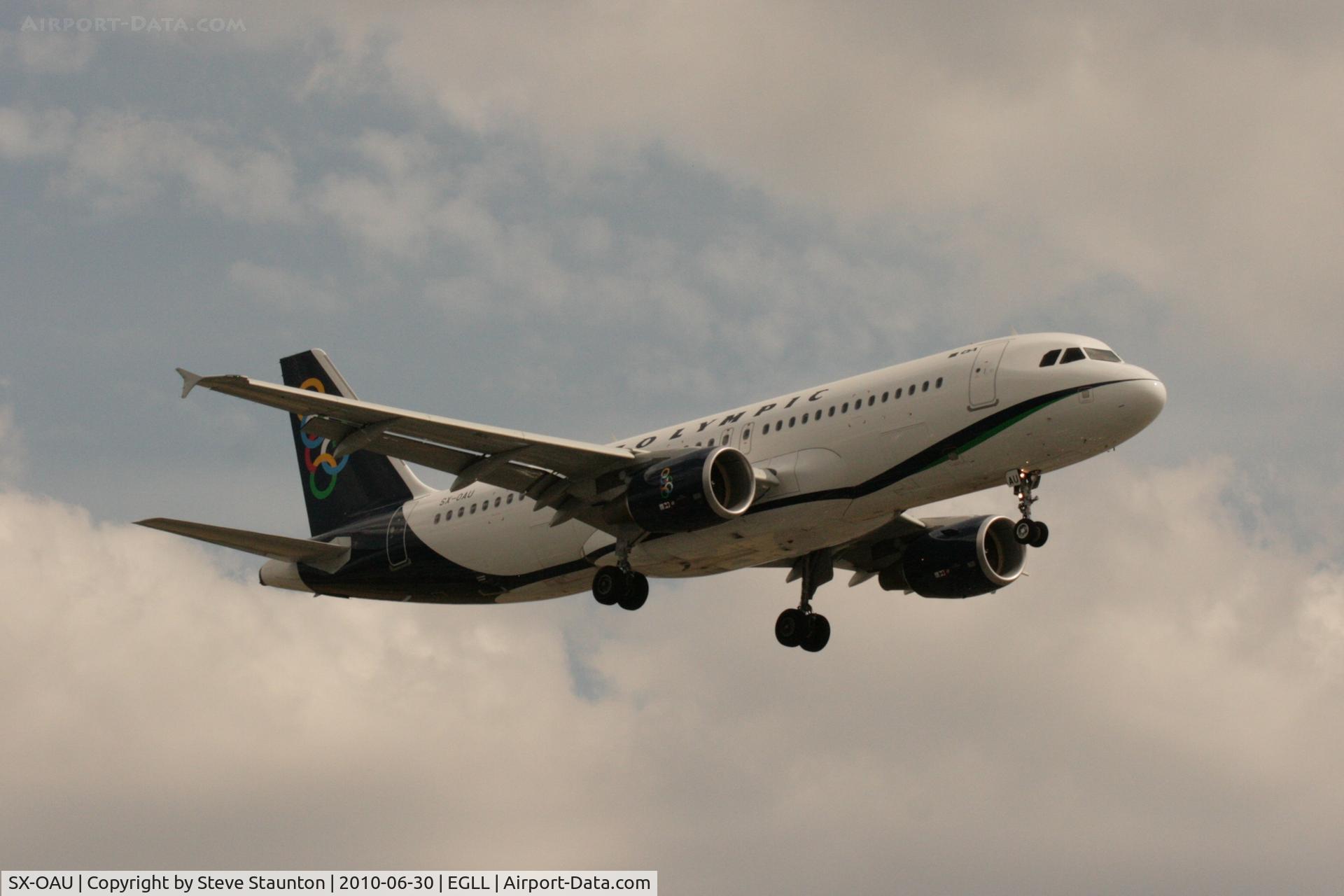 SX-OAU, 2010 Airbus A320-232 C/N 4193, Taken at Heathrow Airport, June 2010