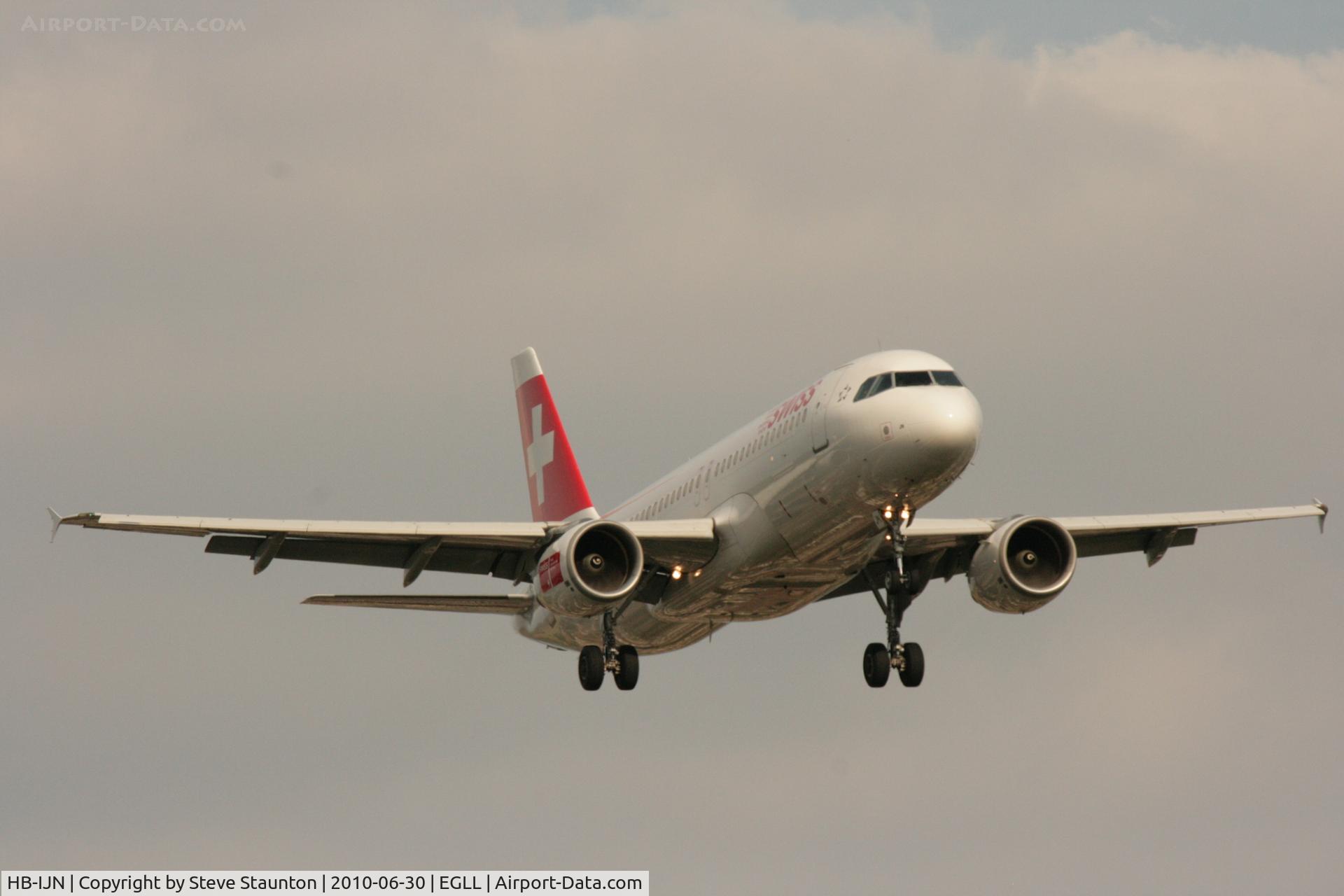 HB-IJN, 1996 Airbus A320-214 C/N 643, Taken at Heathrow Airport, June 2010