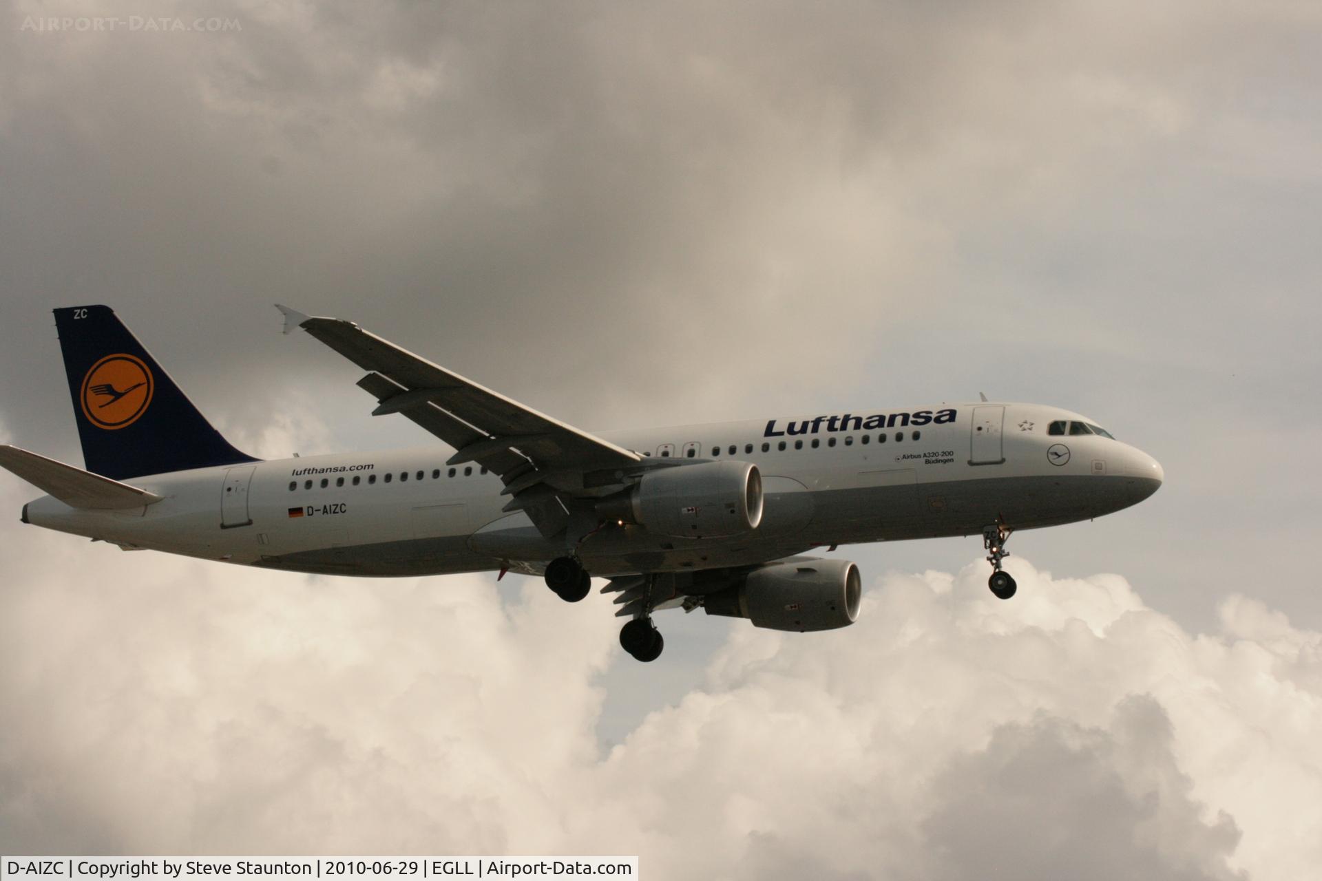 D-AIZC, 2009 Airbus A320-214 C/N 4153, Taken at Heathrow Airport, June 2010