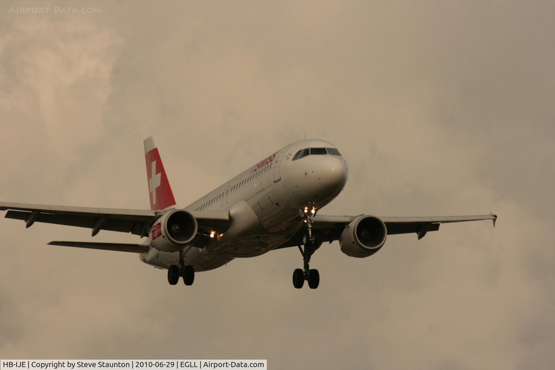 HB-IJE, 1995 Airbus A320-214 C/N 559, Taken at Heathrow Airport, June 2010