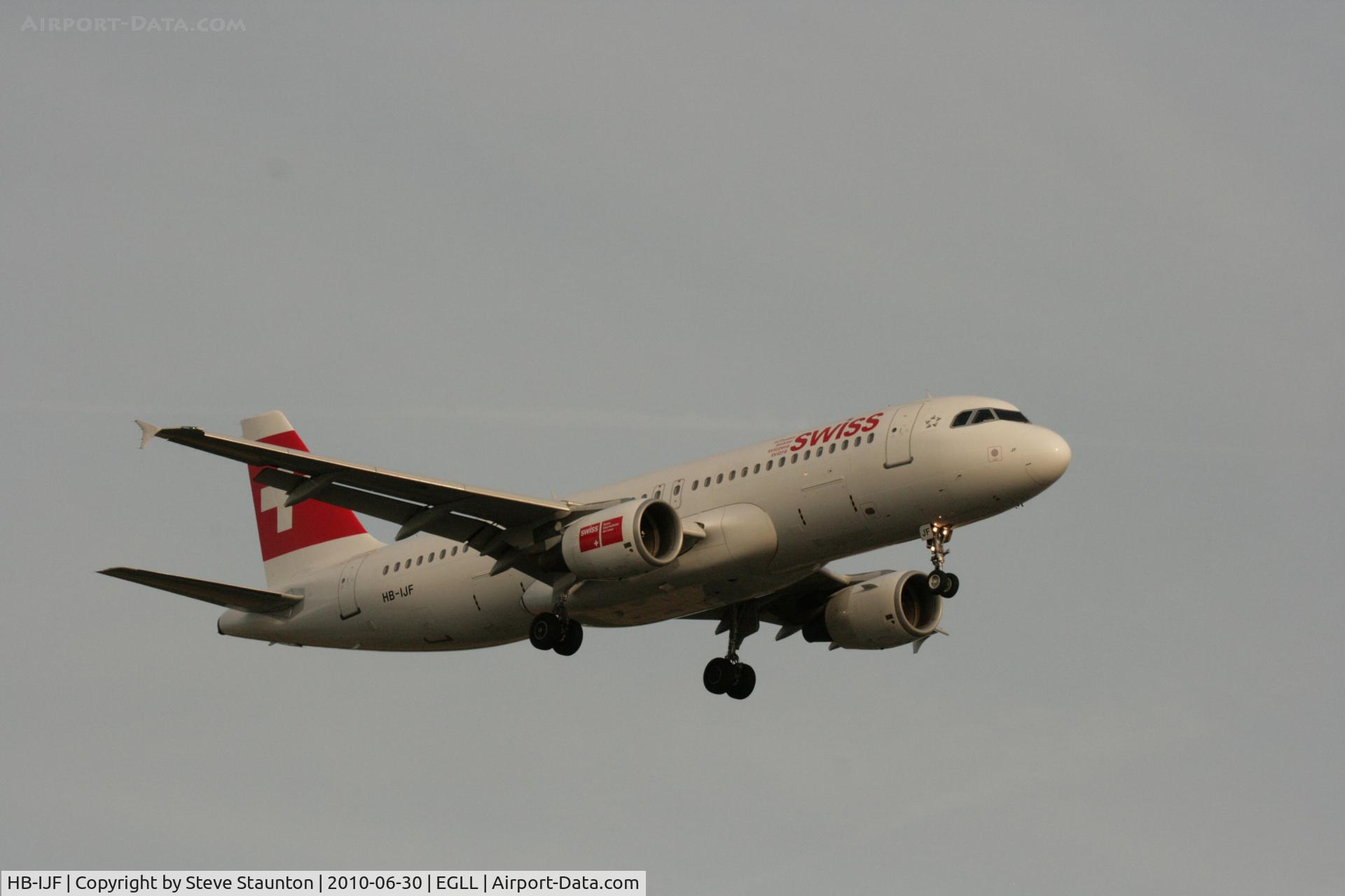 HB-IJF, 1995 Airbus A320-214 C/N 562, Taken at Heathrow Airport, June 2010