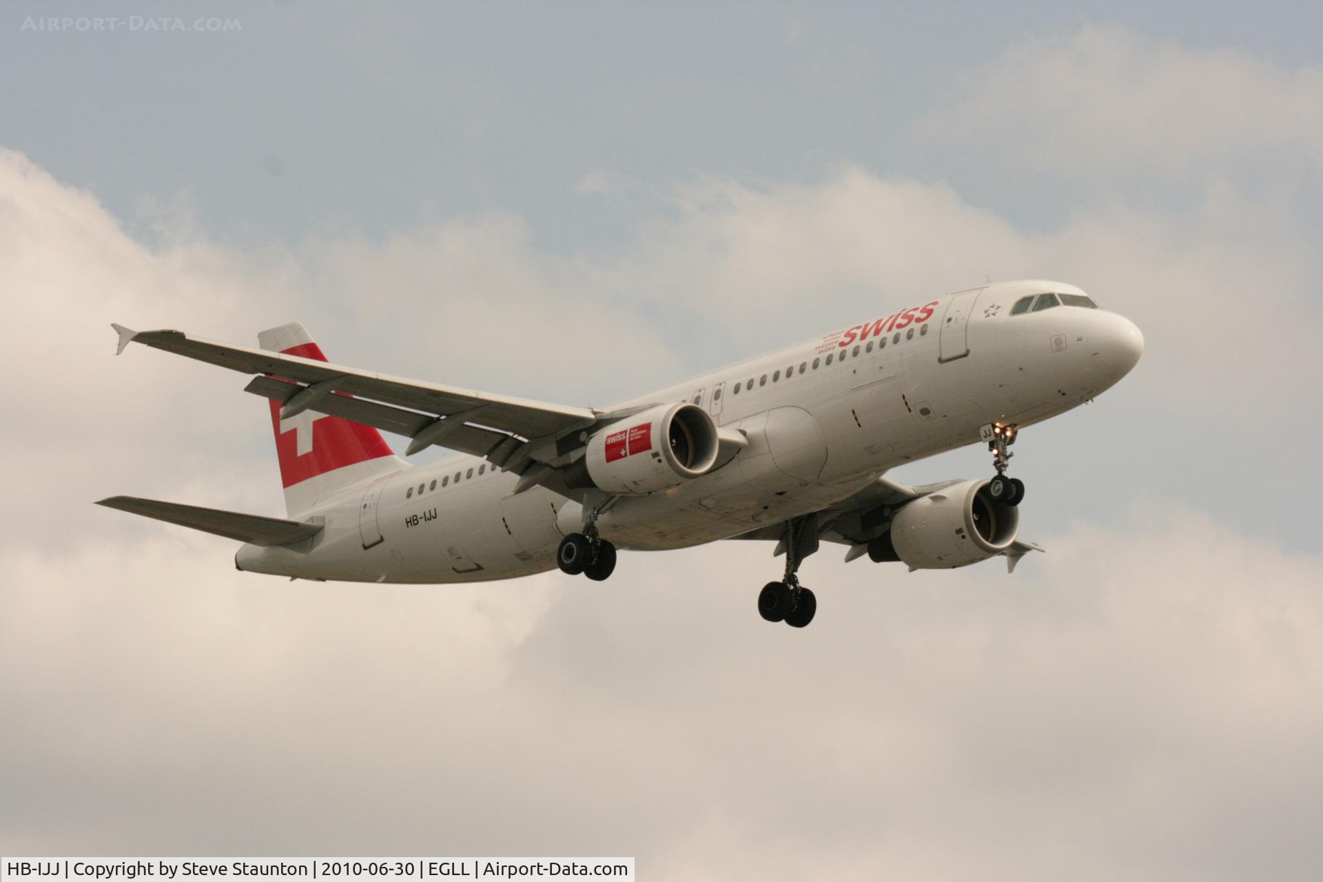 HB-IJJ, 1996 Airbus A320-214 C/N 585, Taken at Heathrow Airport, June 2010