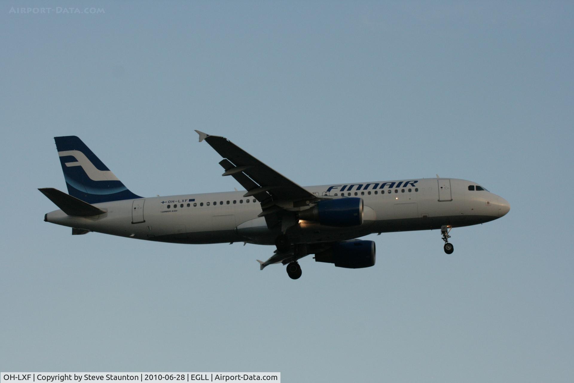 OH-LXF, 2002 Airbus A320-214 C/N 1712, Taken at Heathrow Airport, June 2010