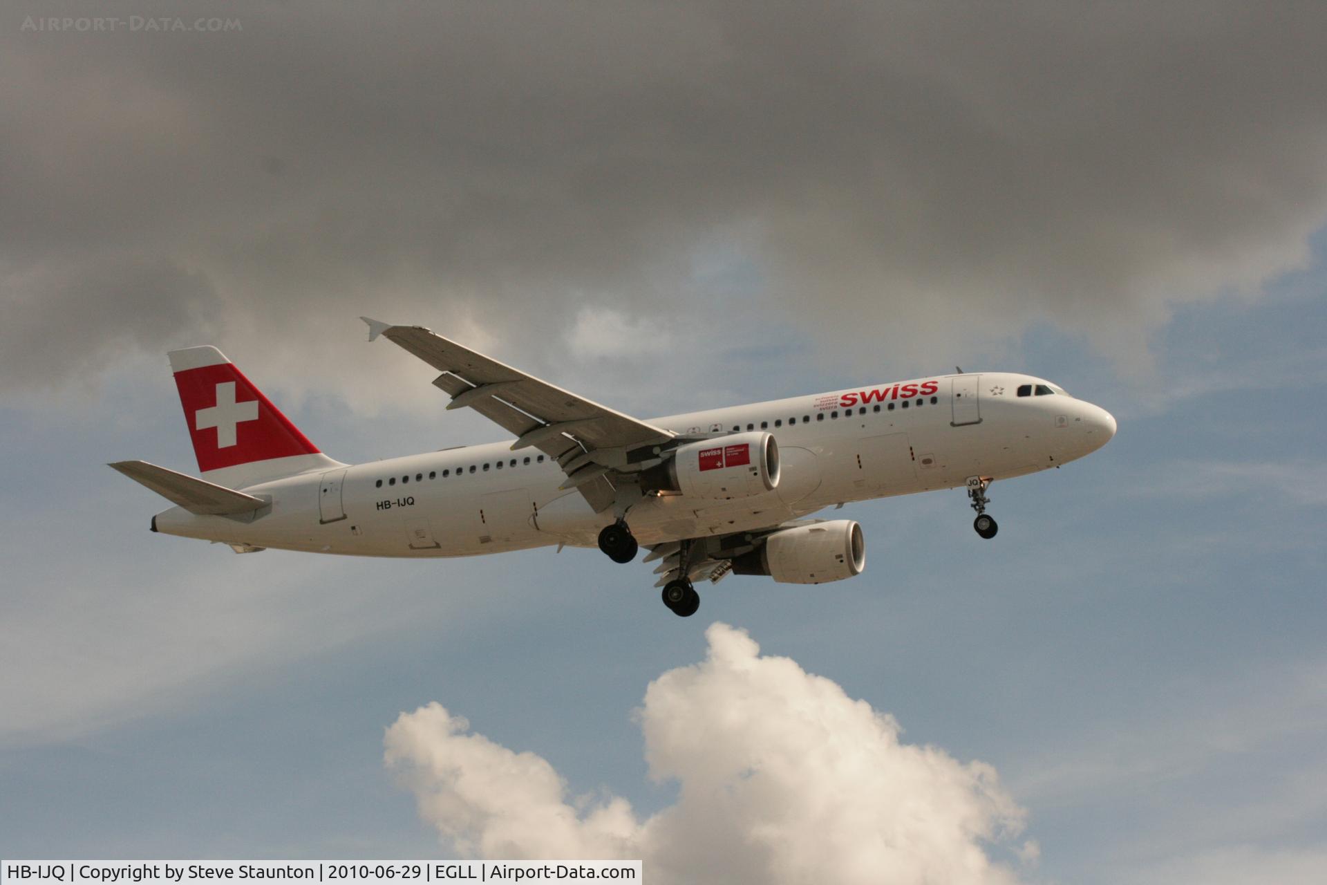 HB-IJQ, 1997 Airbus A320-214 C/N 701, Taken at Heathrow Airport, June 2010