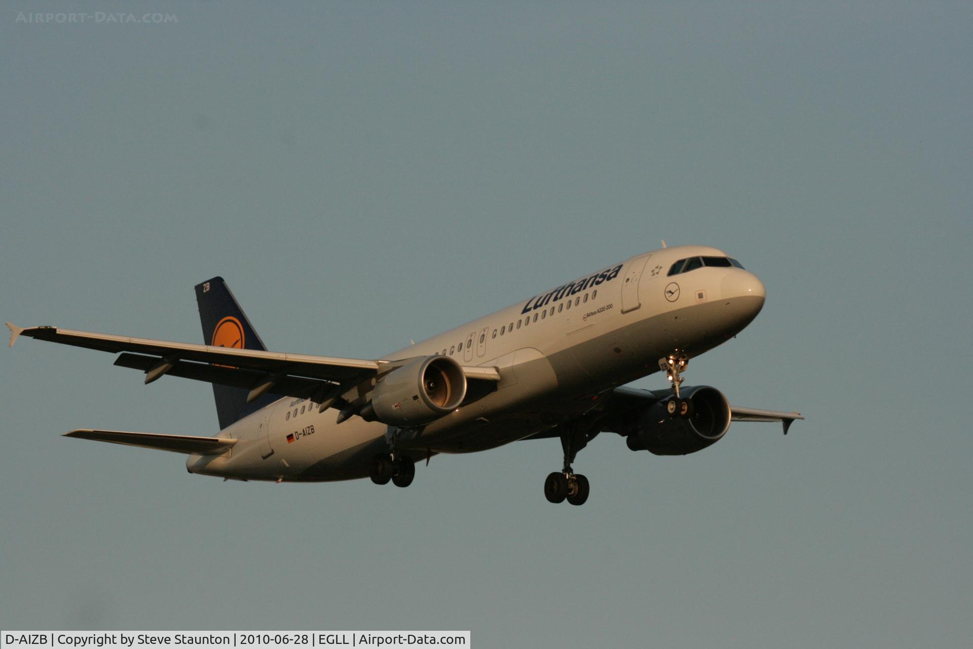 D-AIZB, 2009 Airbus A320-214 C/N 4120, Taken at Heathrow Airport, June 2010
