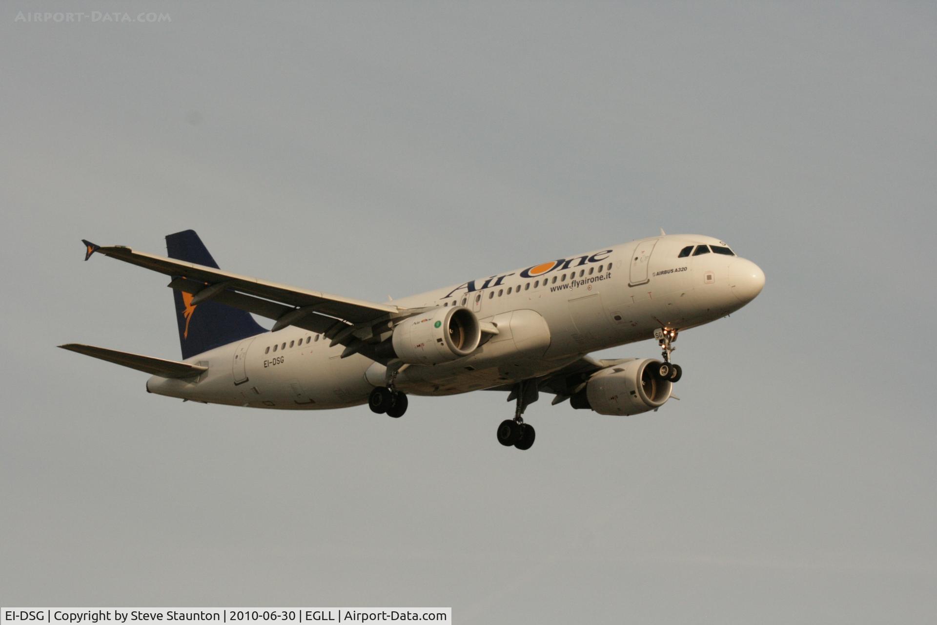 EI-DSG, 2007 Airbus A320-216 C/N 3115, Taken at Heathrow Airport, June 2010