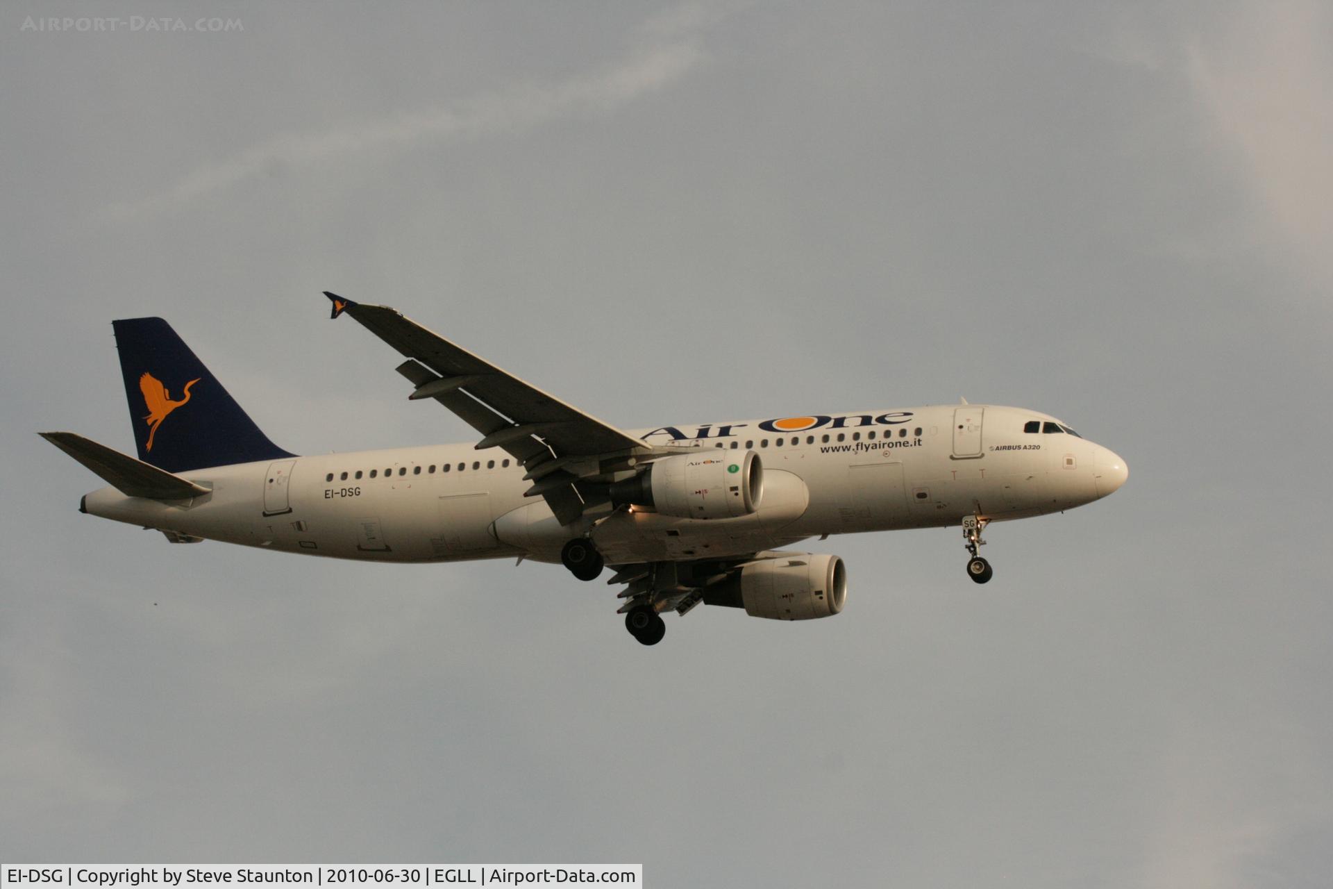 EI-DSG, 2007 Airbus A320-216 C/N 3115, Taken at Heathrow Airport, June 2010