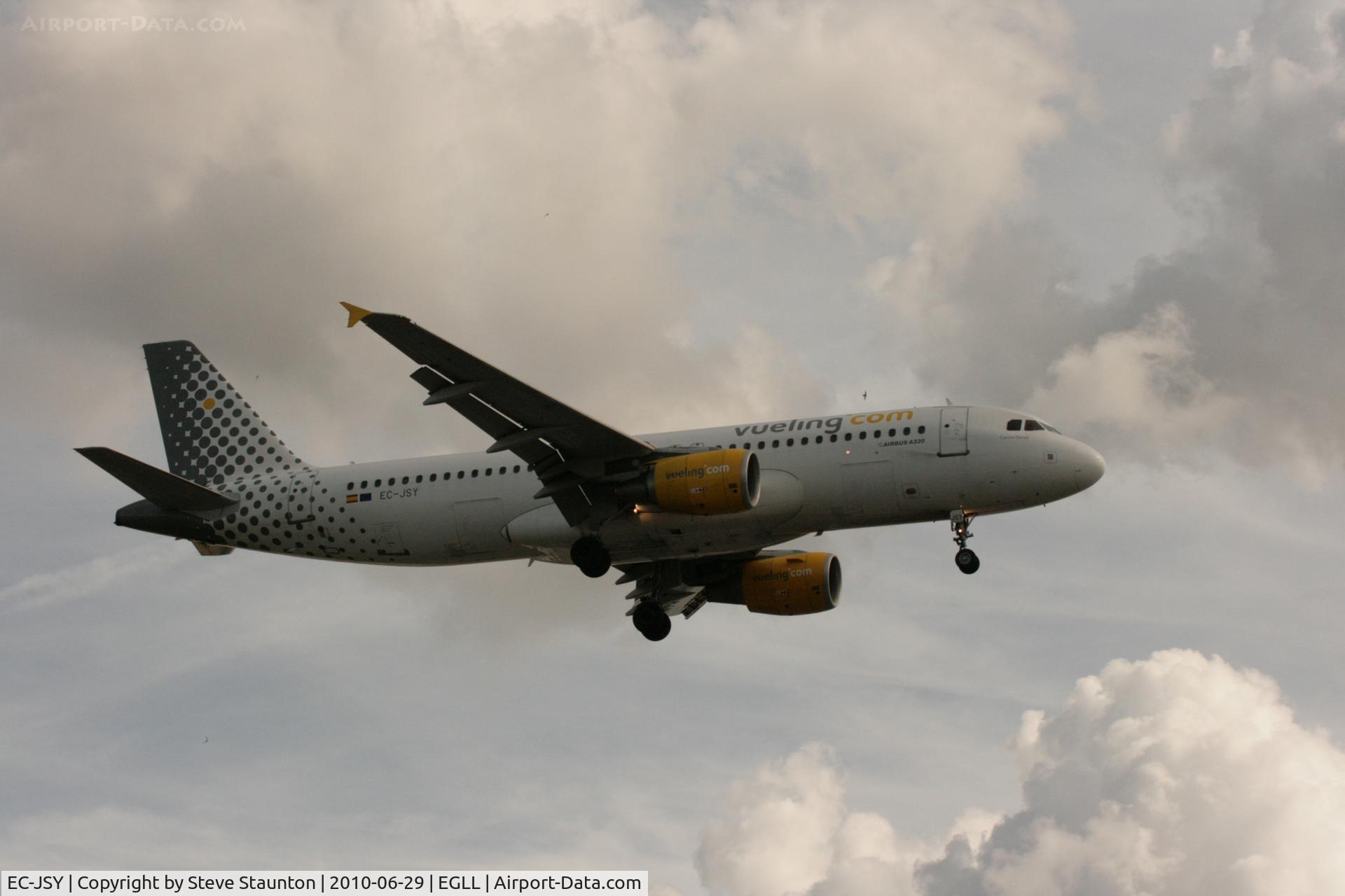 EC-JSY, 2006 Airbus A320-214 C/N 2785, Taken at Heathrow Airport, June 2010