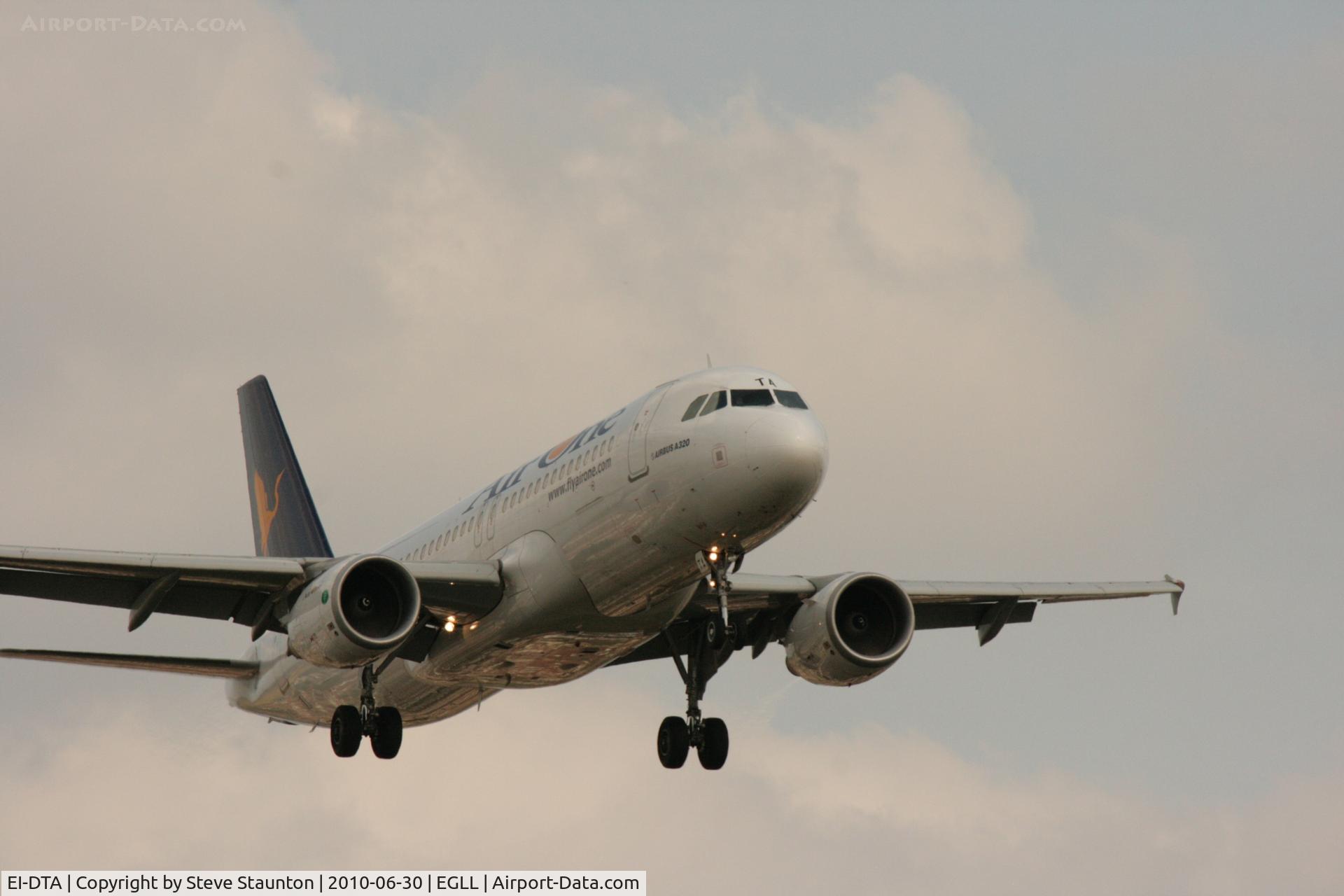 EI-DTA, 2008 Airbus A320-216 C/N 3732, Taken at Heathrow Airport, June 2010
