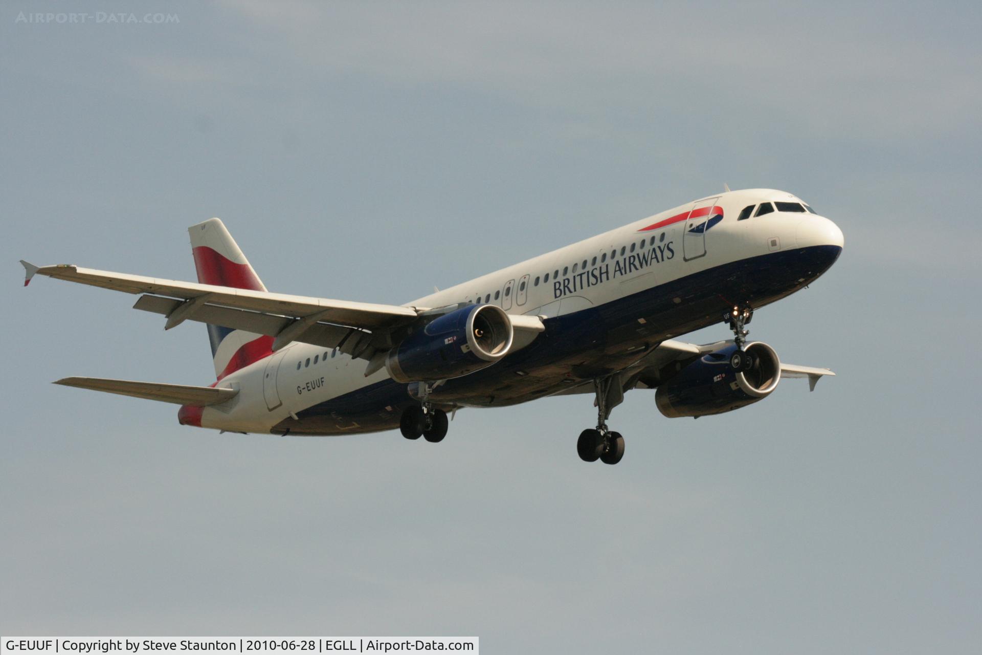 G-EUUF, 2002 Airbus A320-232 C/N 1814, Taken at Heathrow Airport, June 2010