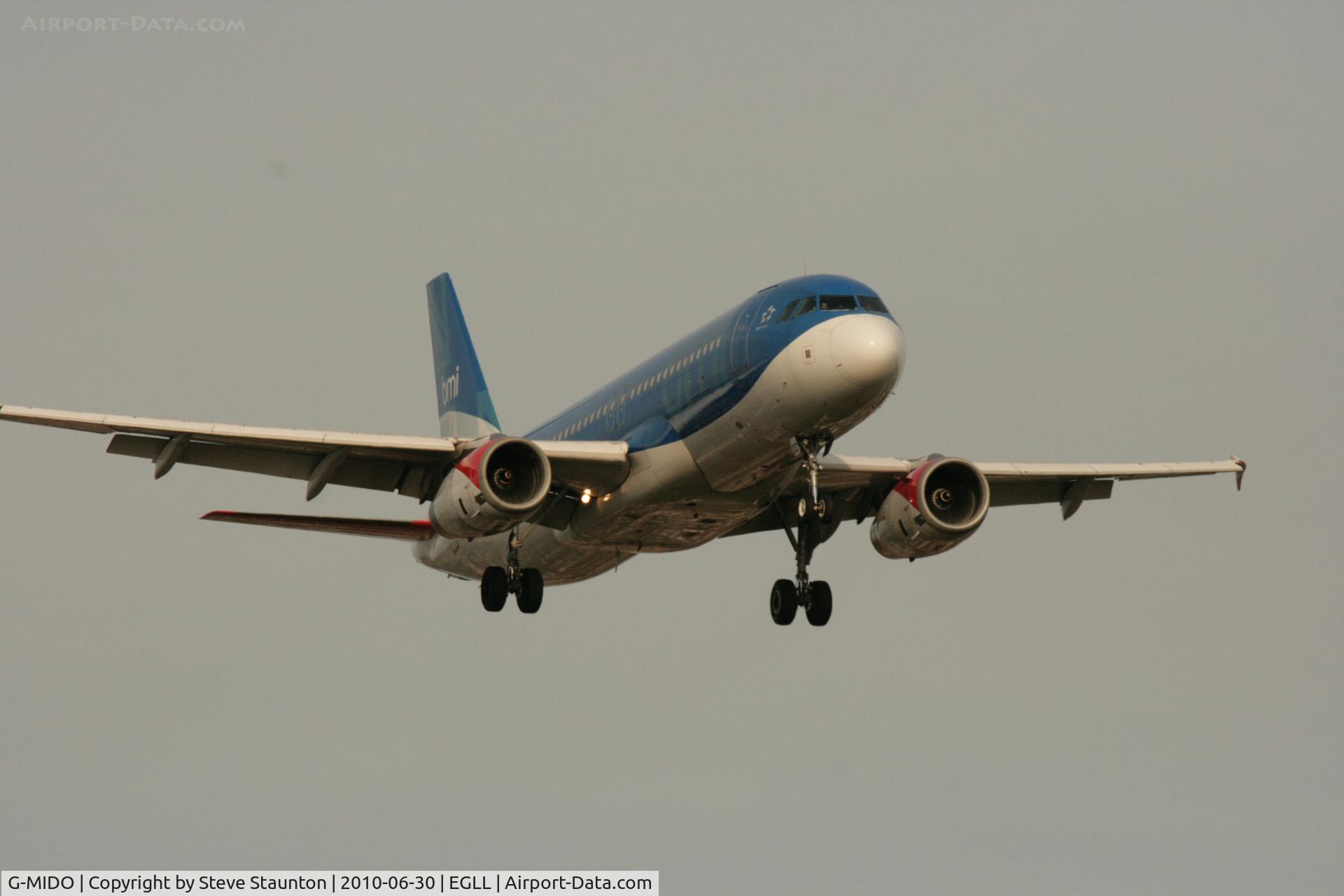 G-MIDO, 2002 Airbus A320-232 C/N 1987, Taken at Heathrow Airport, June 2010