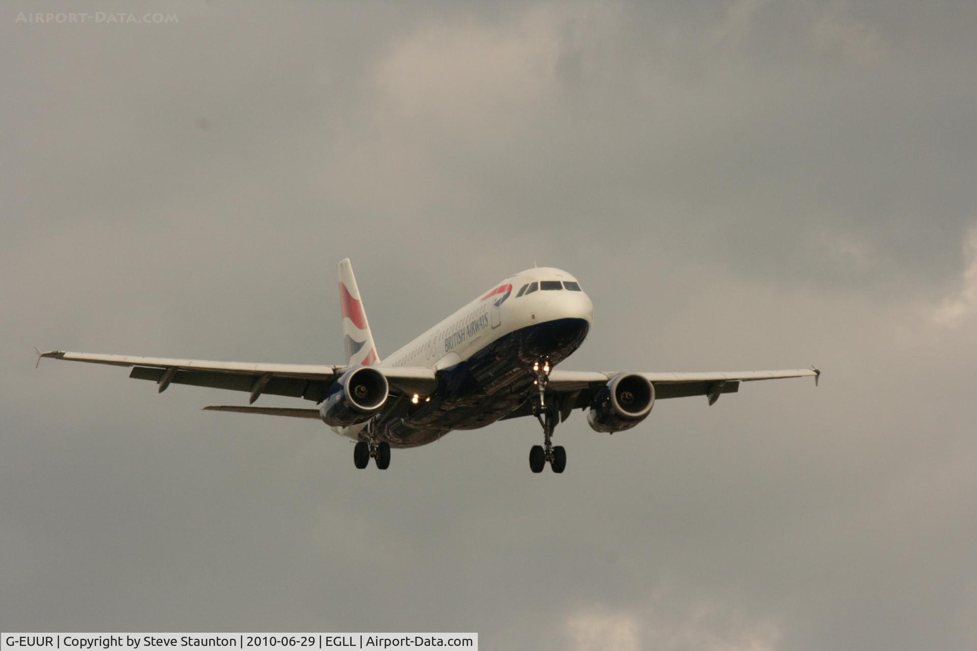 G-EUUR, 2003 Airbus A320-232 C/N 2040, Taken at Heathrow Airport, June 2010