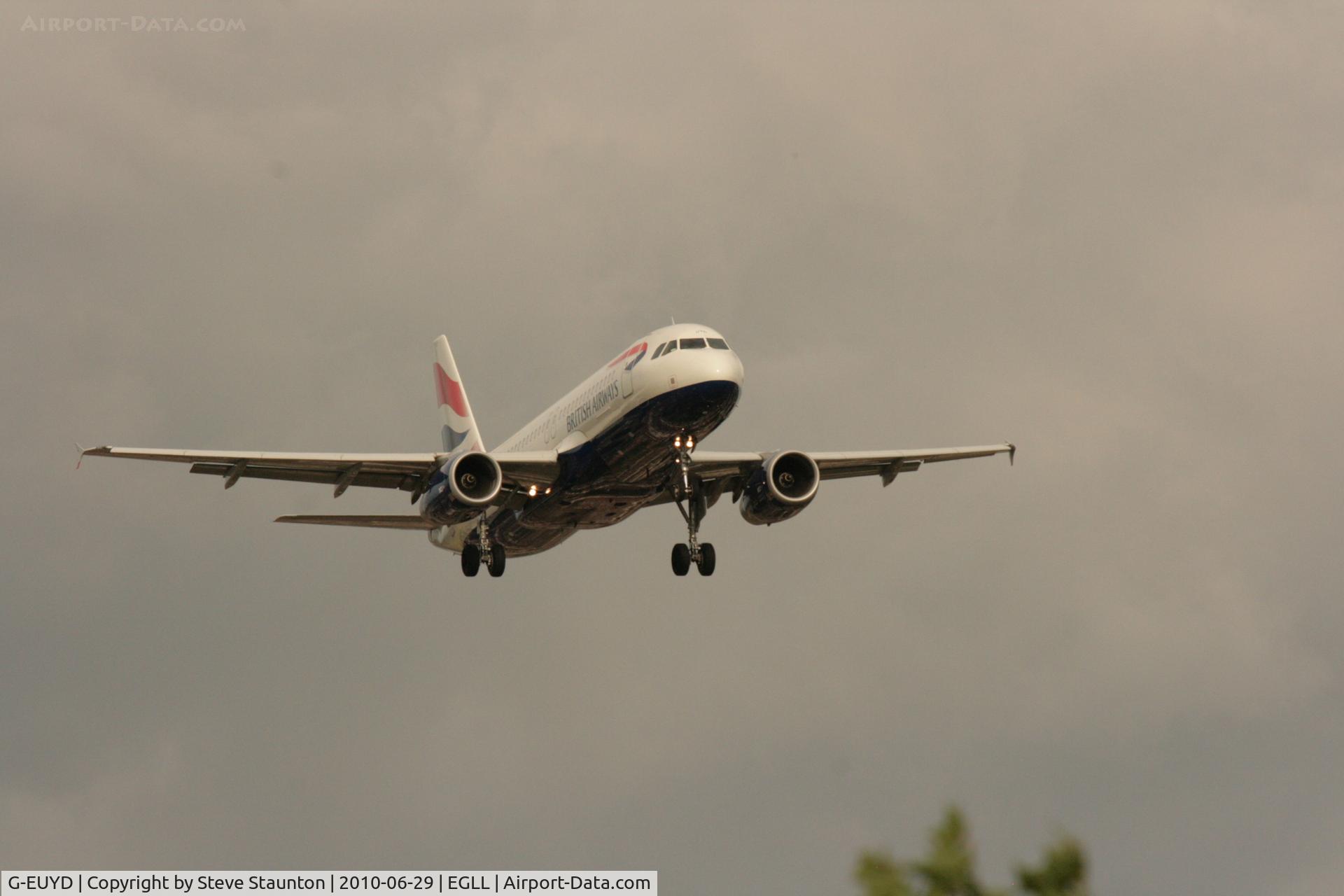 G-EUYD, 2008 Airbus A320-232 C/N 3726, Taken at Heathrow Airport, June 2010