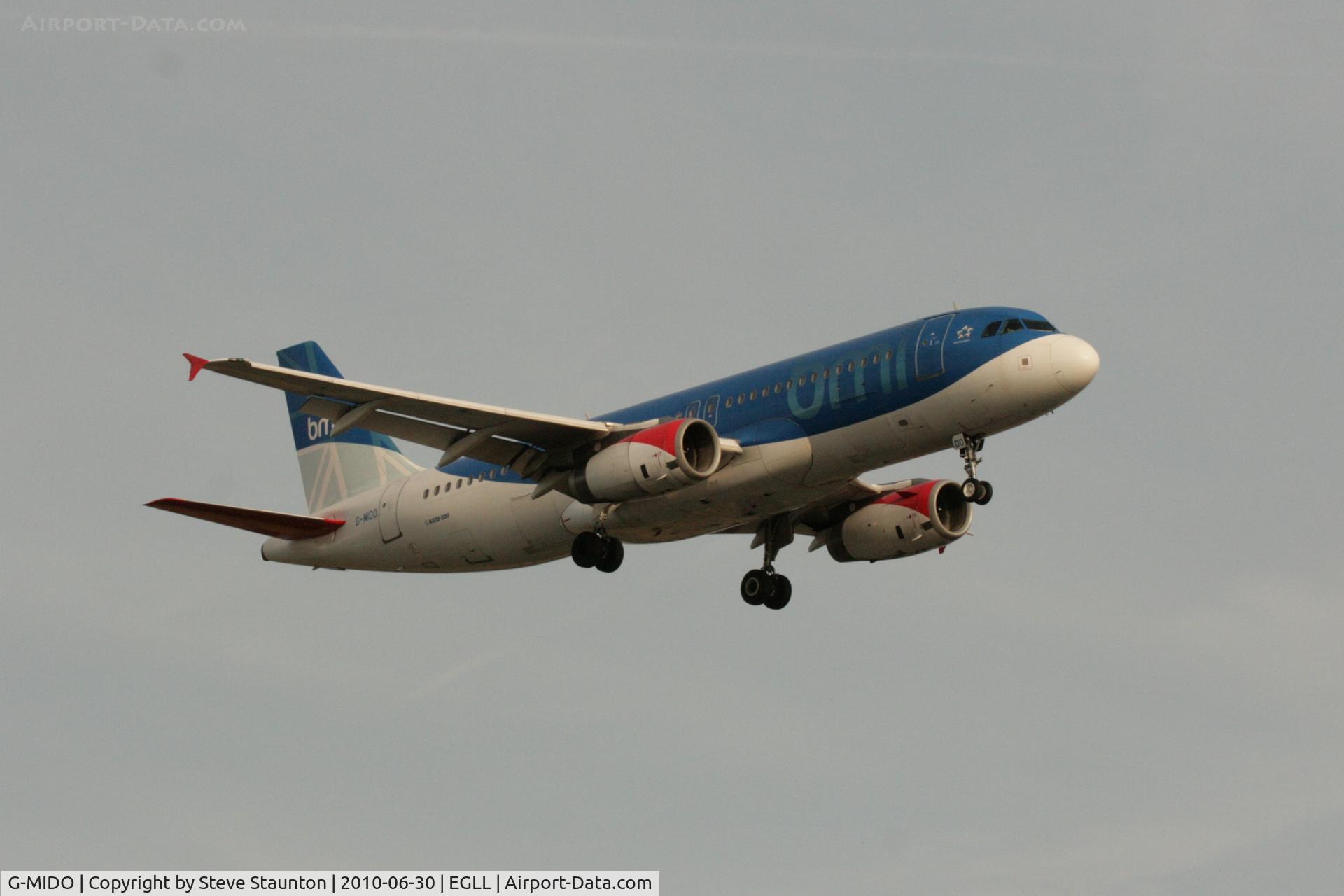 G-MIDO, 2002 Airbus A320-232 C/N 1987, Taken at Heathrow Airport, June 2010