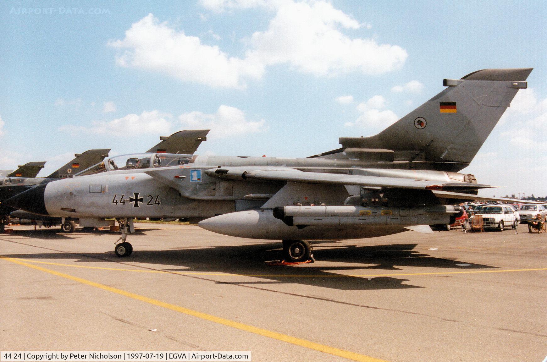 44 24, Panavia Tornado IDS C/N 316/GS086/4124, Tornado IDS of AKG-51 on display at the 1997 Intnl Air Tattoo at RAF Fairford.