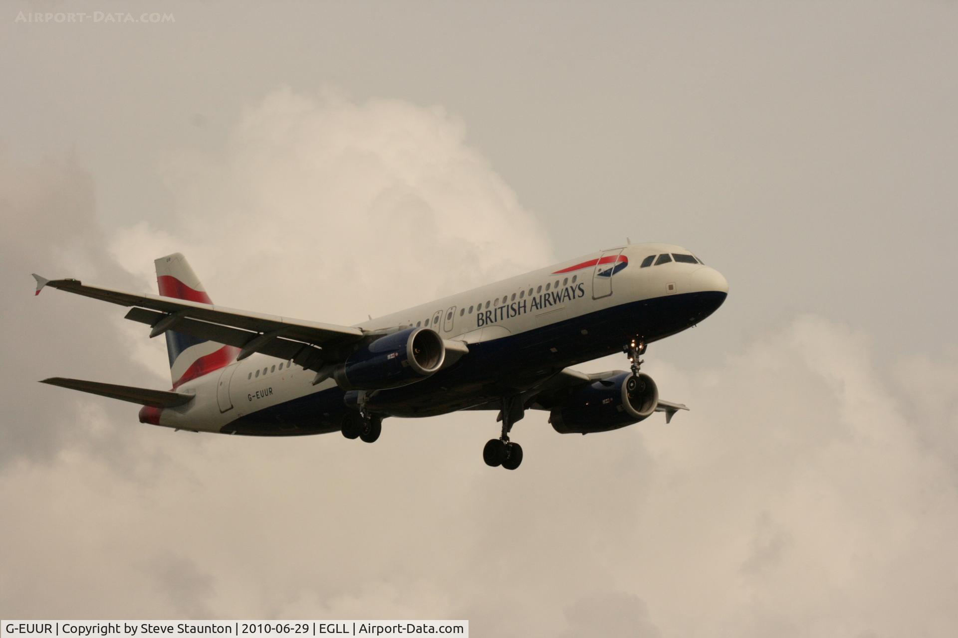 G-EUUR, 2003 Airbus A320-232 C/N 2040, Taken at Heathrow Airport, June 2010