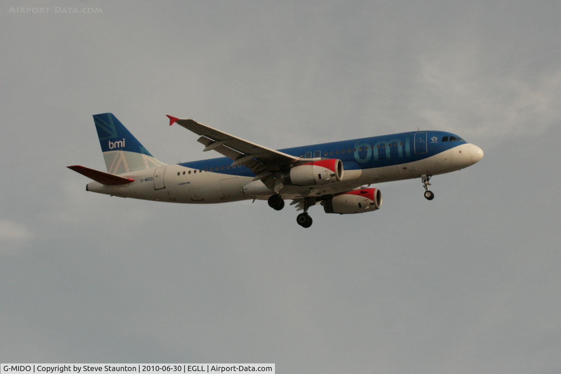 G-MIDO, 2002 Airbus A320-232 C/N 1987, Taken at Heathrow Airport, June 2010