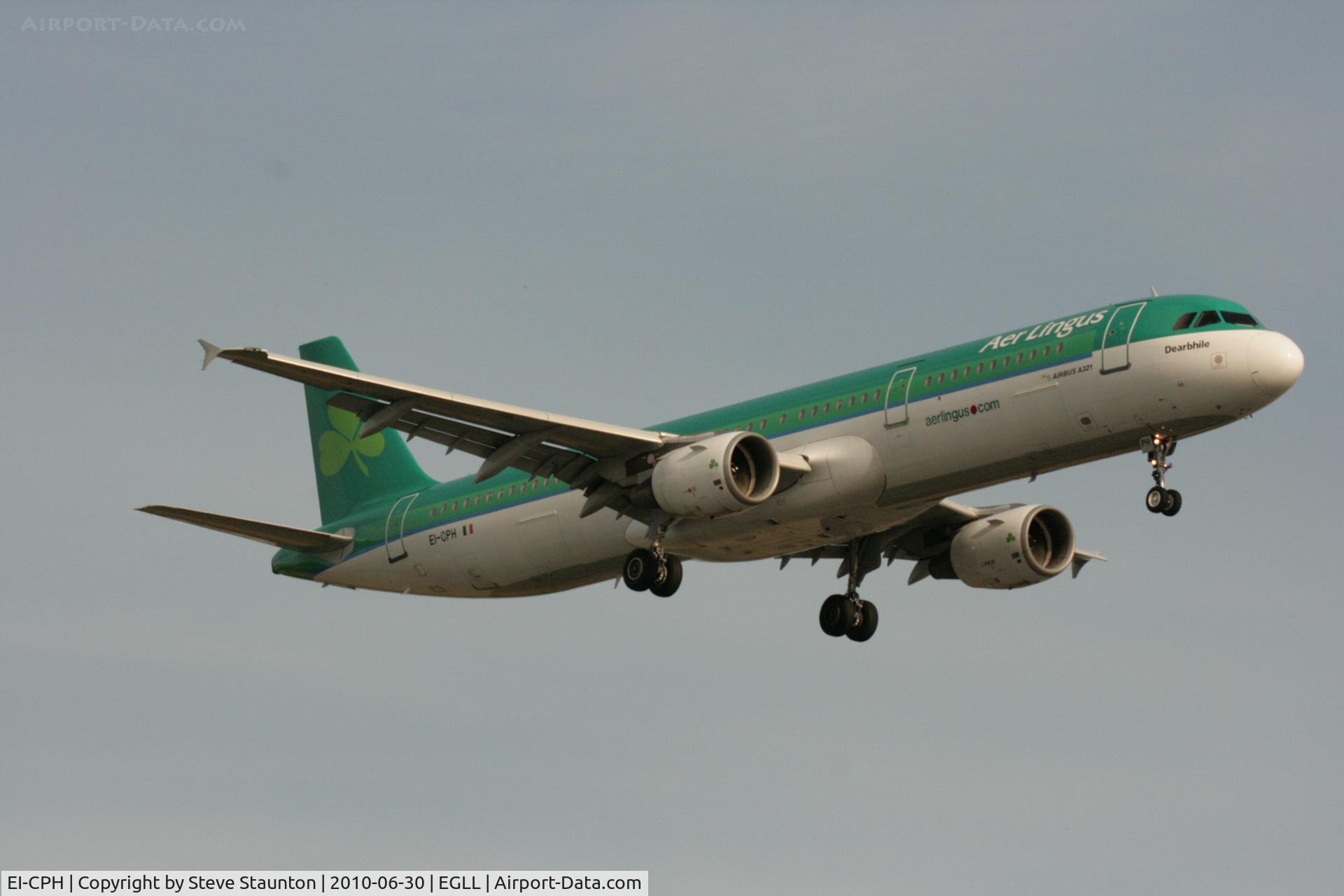 EI-CPH, 1999 Airbus A321-211 C/N 1094, Taken at Heathrow Airport, June 2010