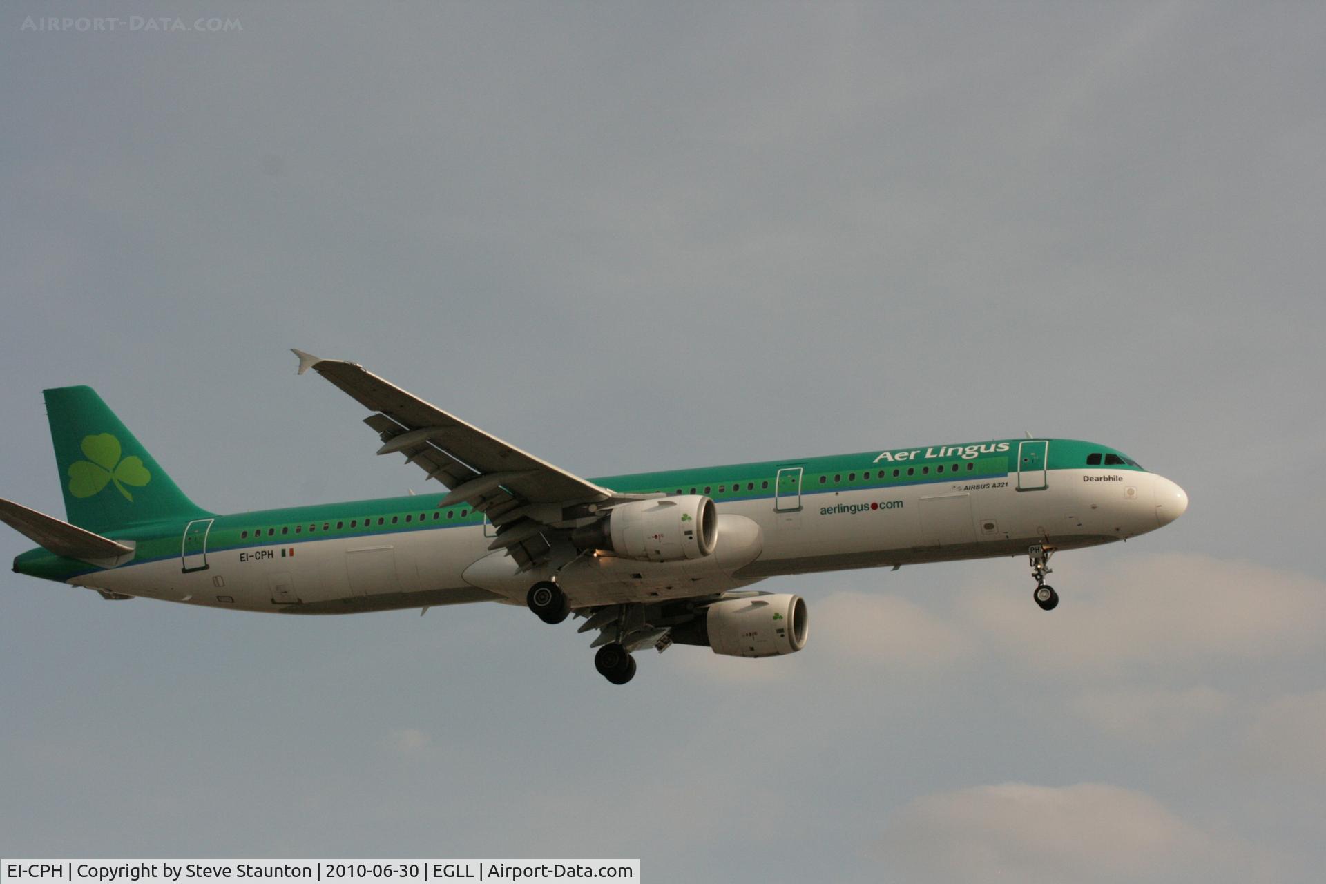 EI-CPH, 1999 Airbus A321-211 C/N 1094, Taken at Heathrow Airport, June 2010