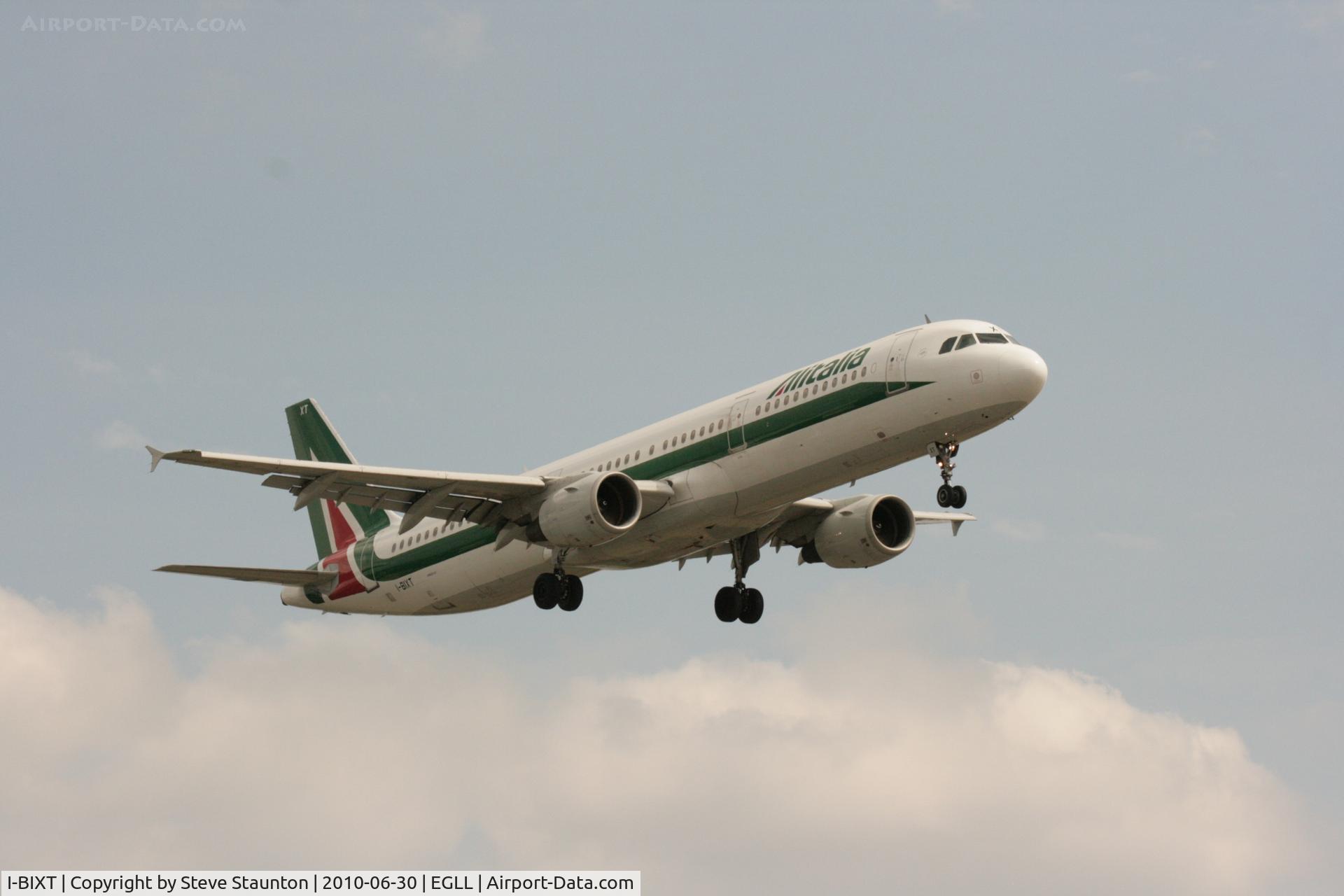 I-BIXT, 1998 Airbus A321-112 C/N 765, Taken at Heathrow Airport, June 2010