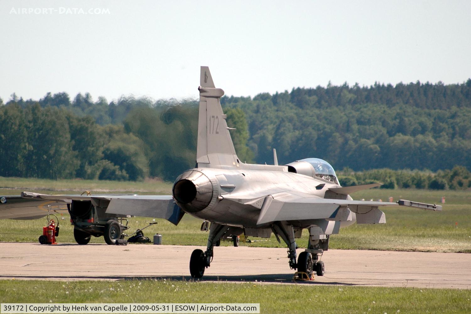 39172, Saab JAS-39A Gripen C/N 39172, JAS 39A Gripen fighter parked at Västerås Hässlö airport, Sweden.