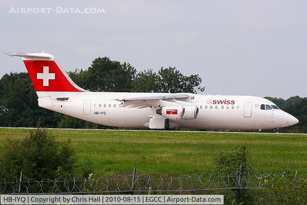 HB-IYQ, 2001 British Aerospace Avro 146-RJ100 C/N E3384, Swiss International Air Lines