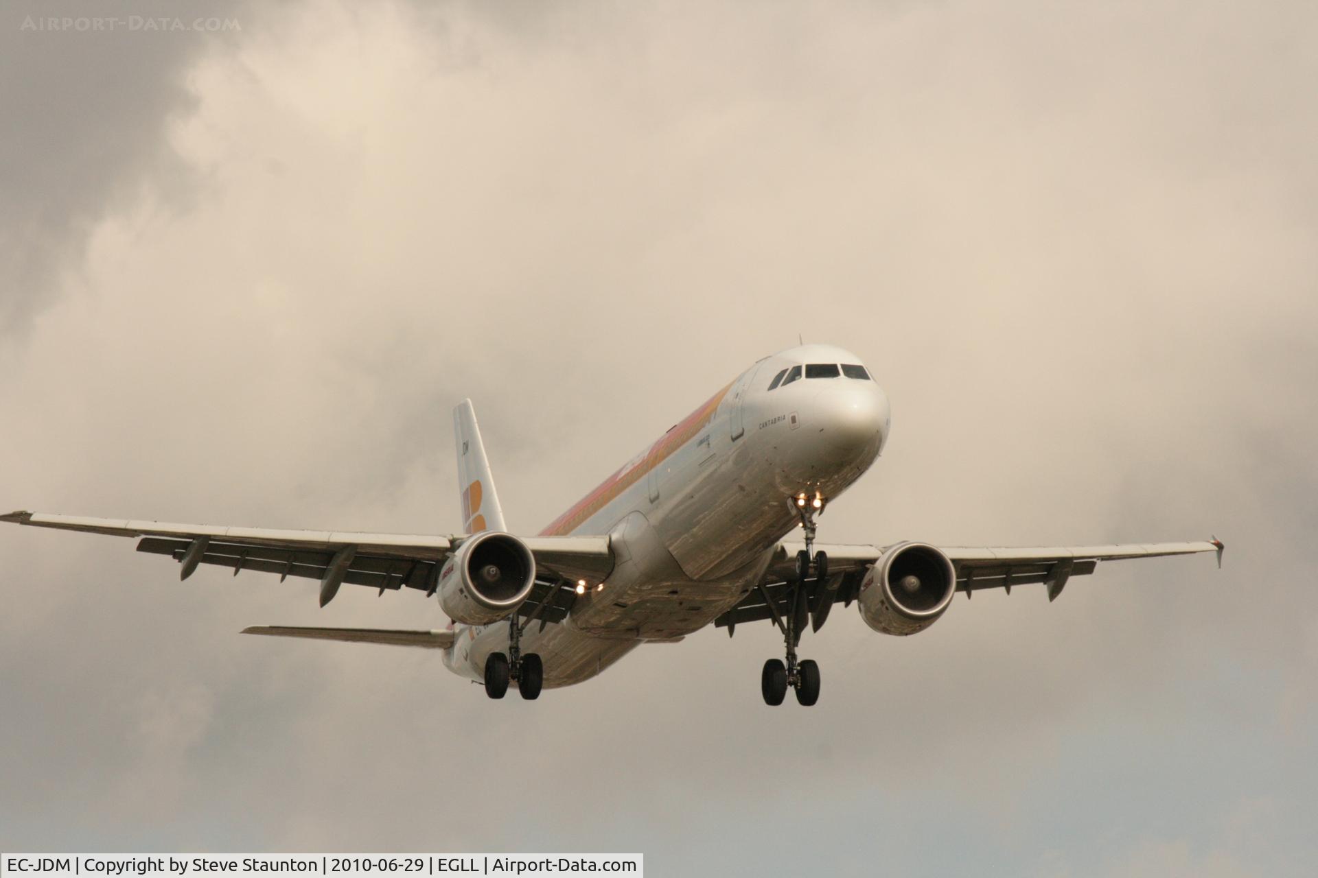 EC-JDM, 2004 Airbus A321-211 C/N 2357, Taken at Heathrow Airport, June 2010