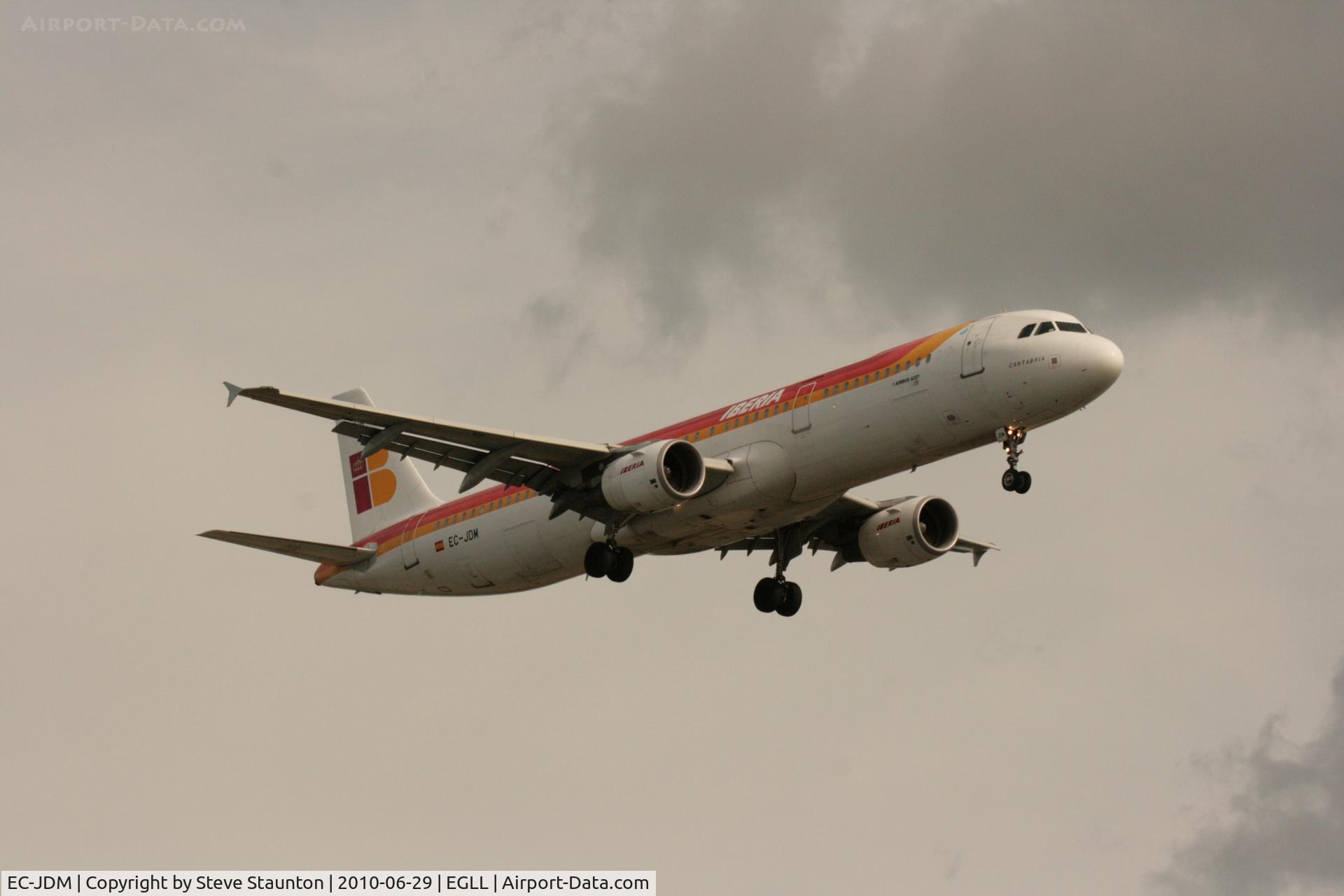 EC-JDM, 2004 Airbus A321-211 C/N 2357, Taken at Heathrow Airport, June 2010