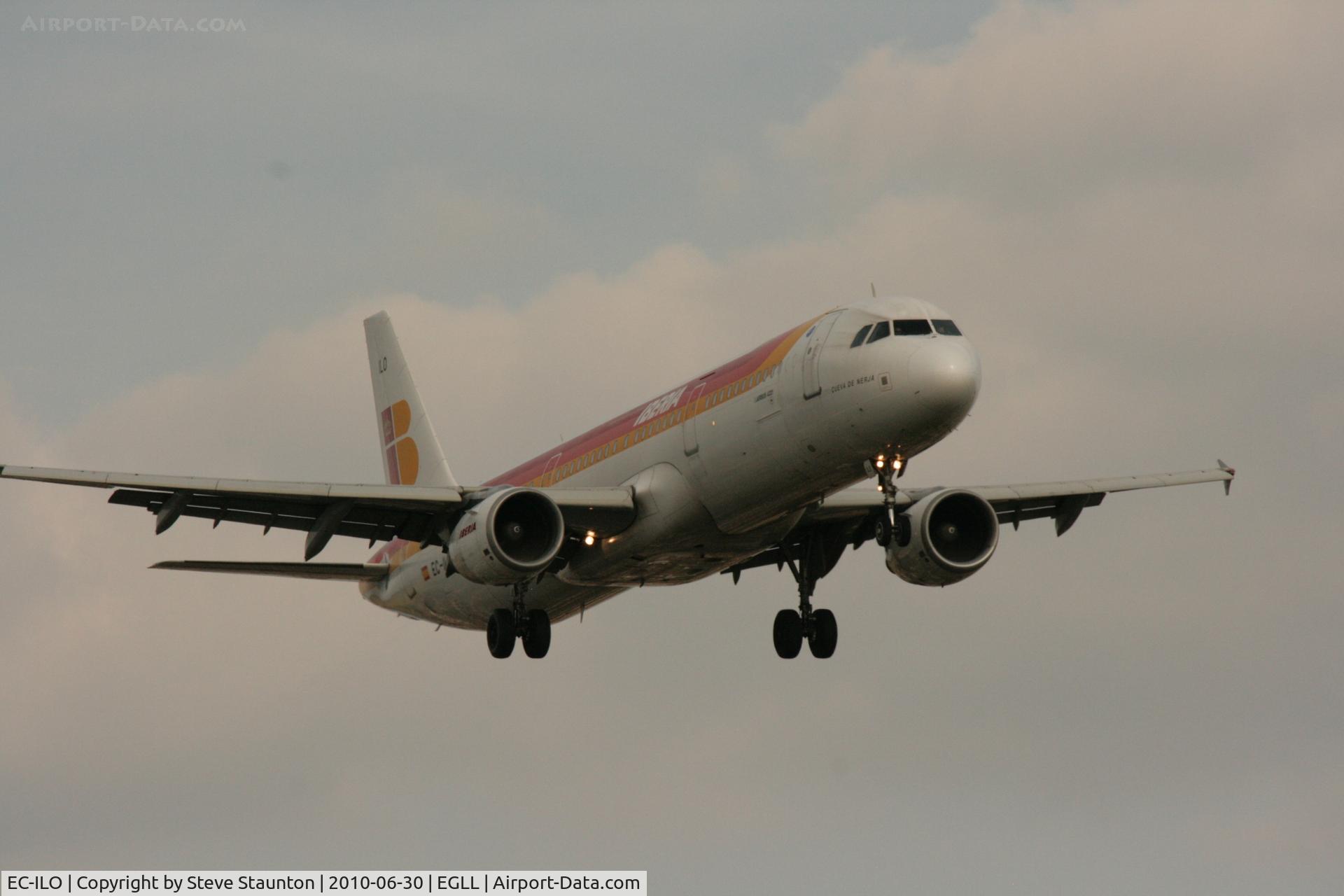 EC-ILO, 2002 Airbus A321-211 C/N 1681, Taken at Heathrow Airport, June 2010