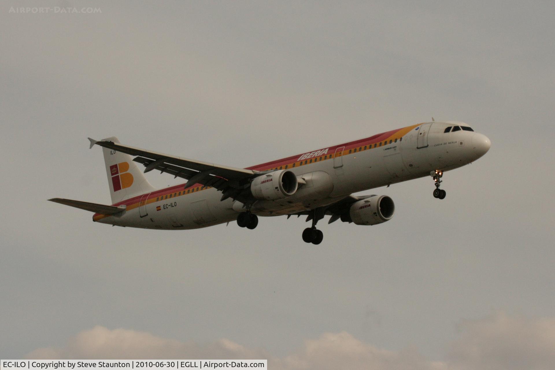 EC-ILO, 2002 Airbus A321-211 C/N 1681, Taken at Heathrow Airport, June 2010