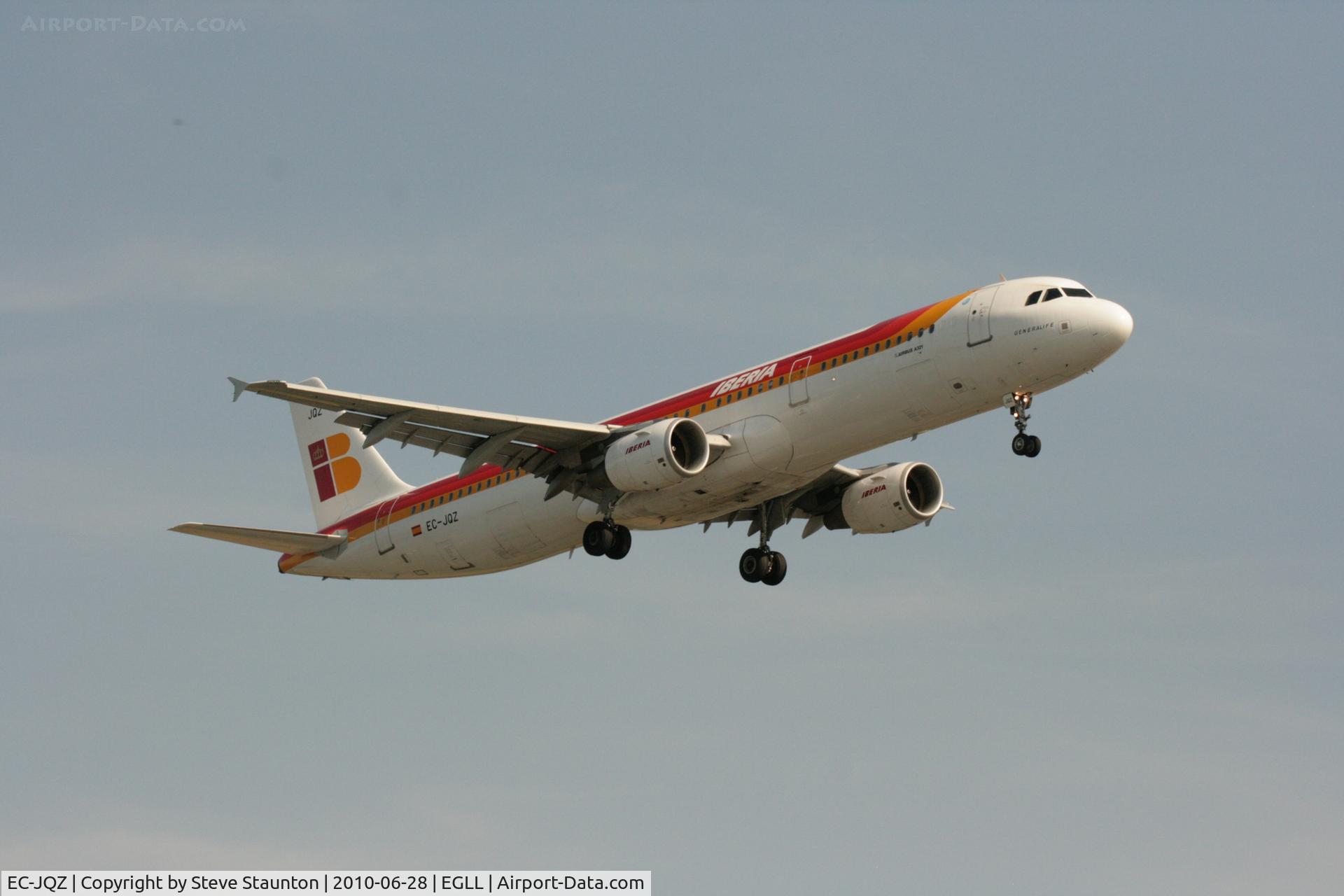 EC-JQZ, 2006 Airbus A321-211 C/N 2736, Taken at Heathrow Airport, June 2010