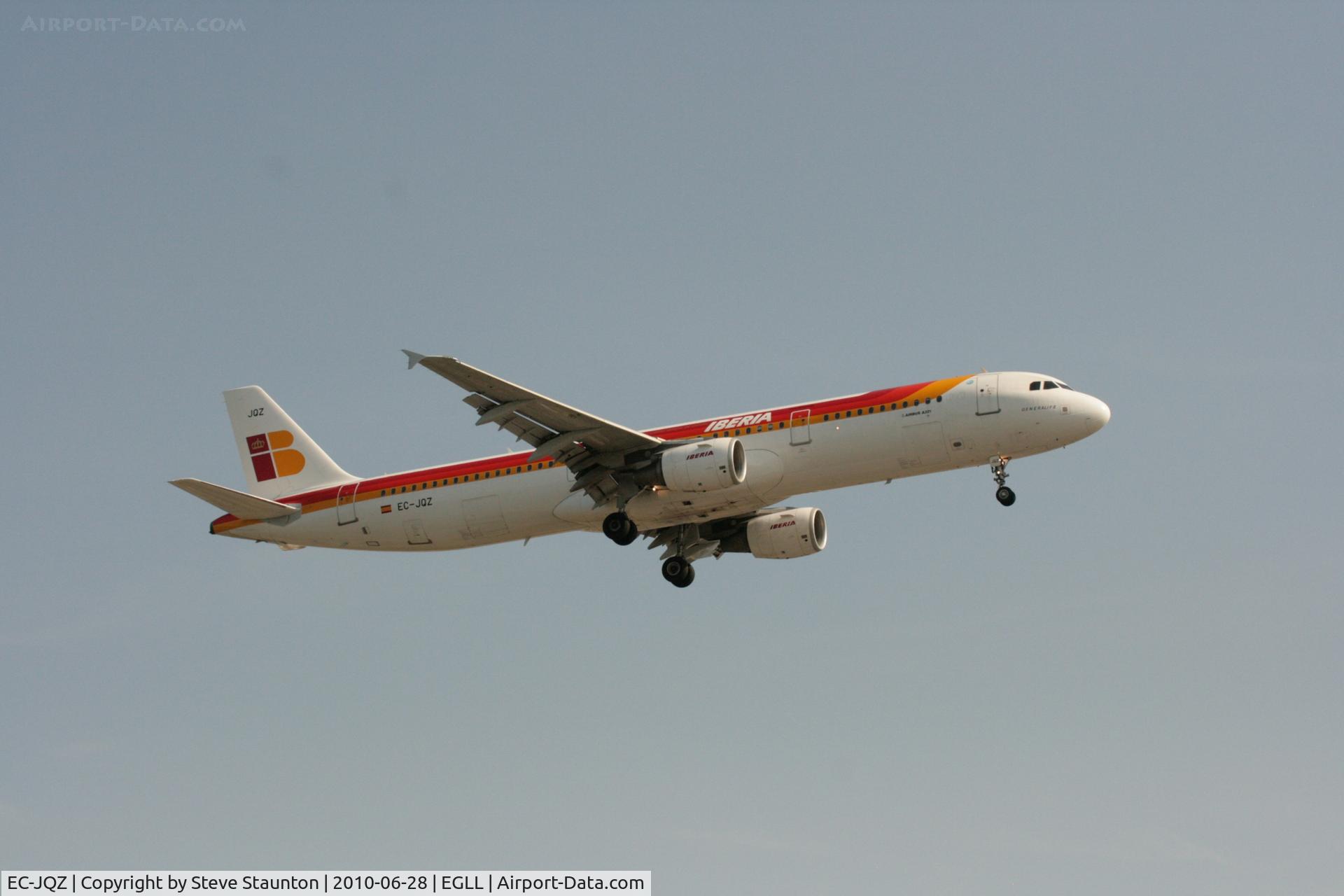 EC-JQZ, 2006 Airbus A321-211 C/N 2736, Taken at Heathrow Airport, June 2010