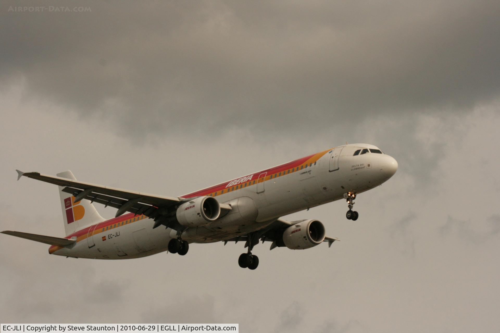 EC-JLI, 2005 Airbus A321-211 C/N 2563, Taken at Heathrow Airport, June 2010
