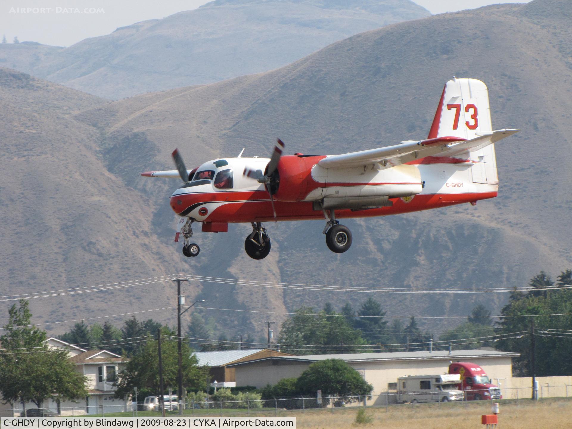 C-GHDY, 1957 Grumman (Conair) S-2 Firecat (G-89) C/N 029 (136465 MSN 374), ...Conair FireCat aerial tanker. These old radial engine,ex-anti-sub aircraft are  being phased out.
