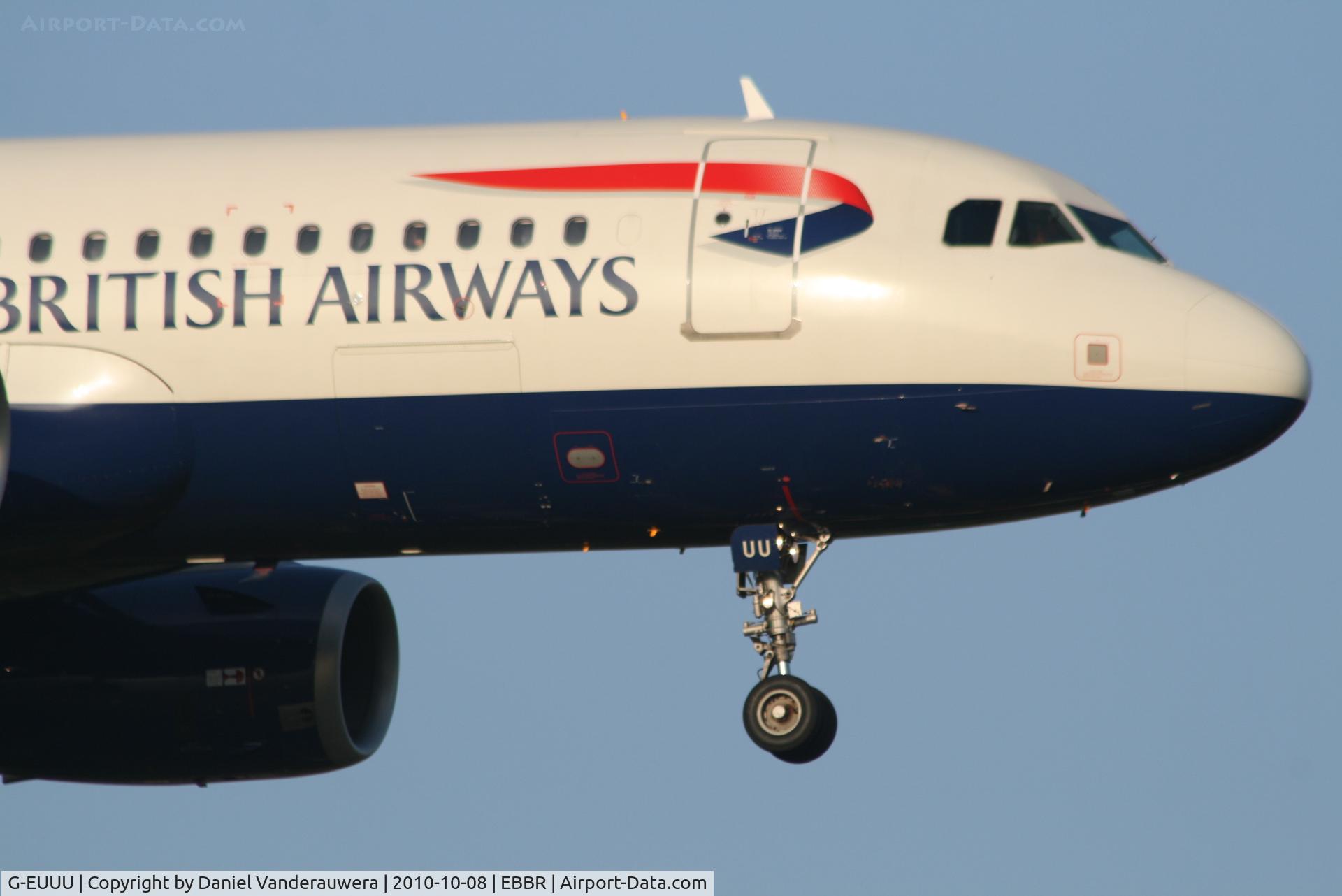 G-EUUU, 2008 Airbus A320-232 C/N 3351, Arrival of flight BA388 to RWY 02
