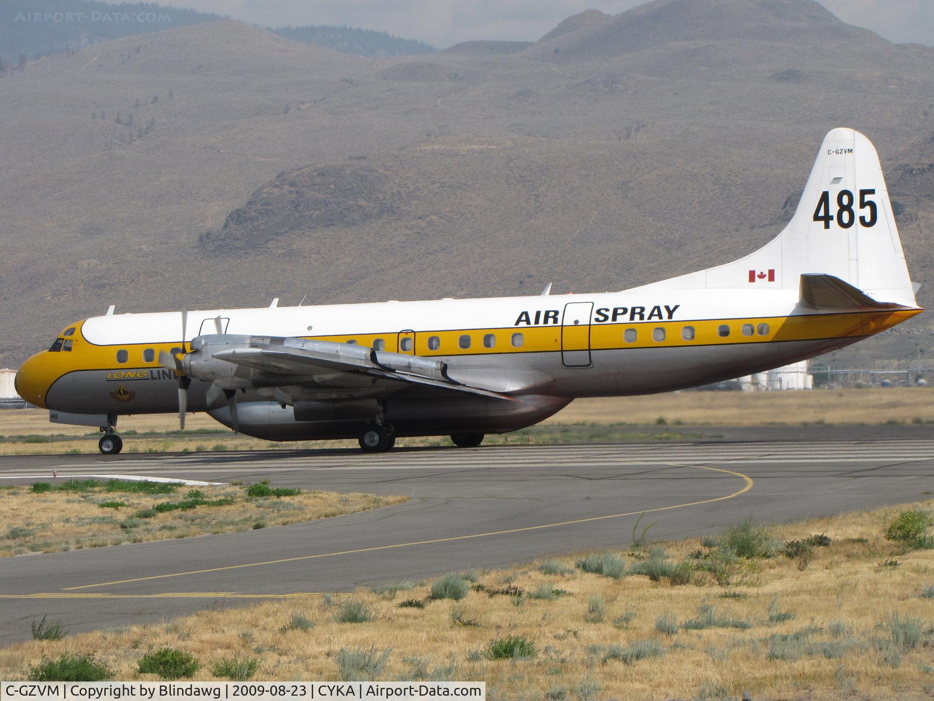 C-GZVM, 1959 Lockheed L-188A Electra C/N 1036, ...an Air Spray Lockheed 188A.