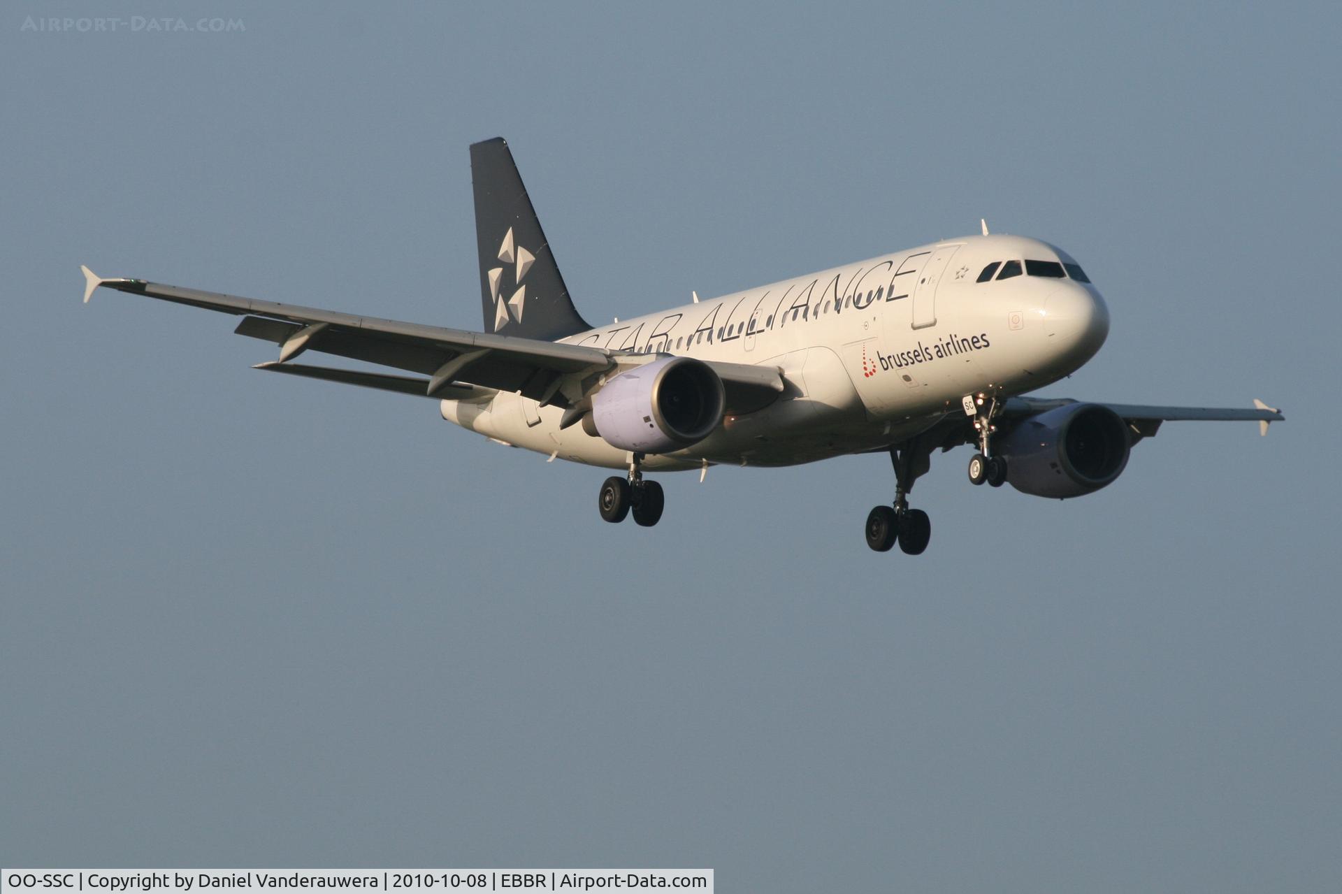 OO-SSC, 1999 Airbus A319-112 C/N 1086, Arrival to RWY 02