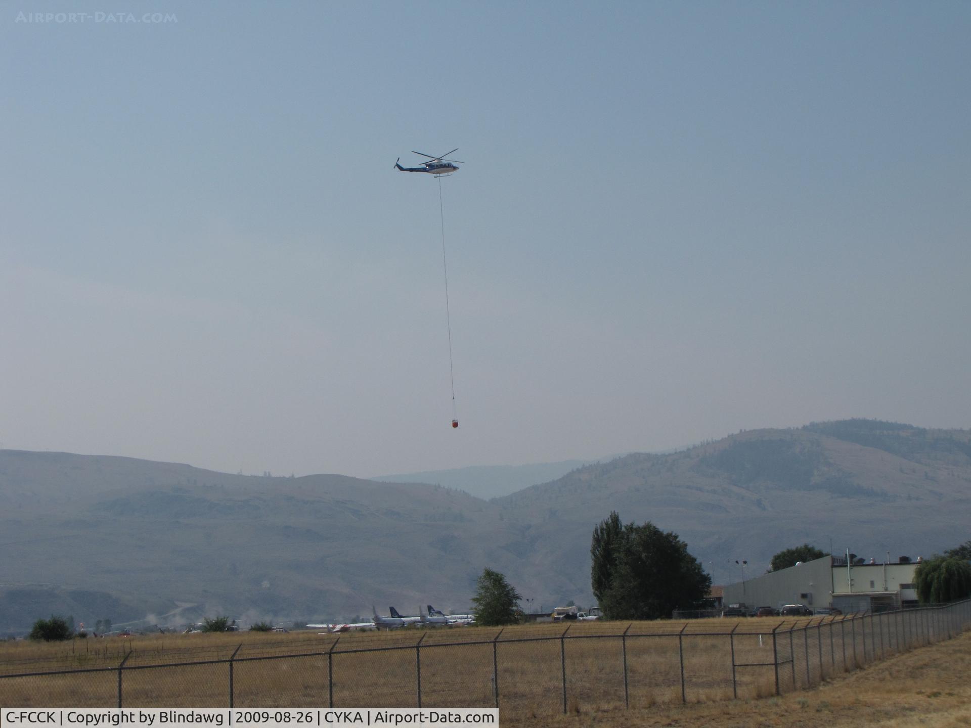 C-FCCK, 1990 Bell 412SP C/N 36009, ...CC Helicopter's  Bell 412 on final.