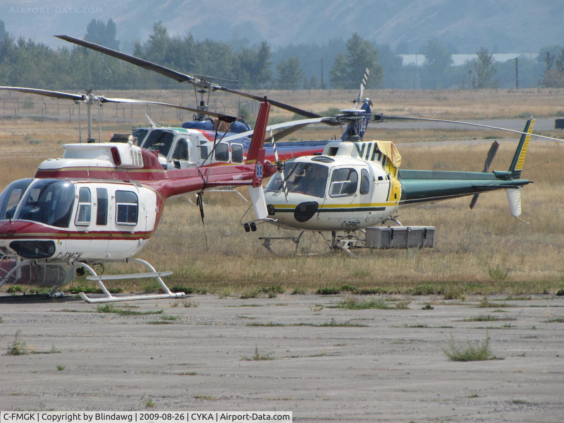 C-FMGK, 1980 Bell 206L-1 LongRanger II C/N 45402, ...park wherever, boys.