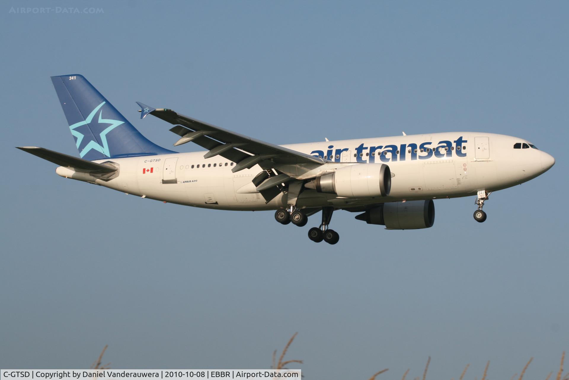 C-GTSD, 1990 Airbus A310-304 C/N 547, Flight TSC154 is descending to RWY 02