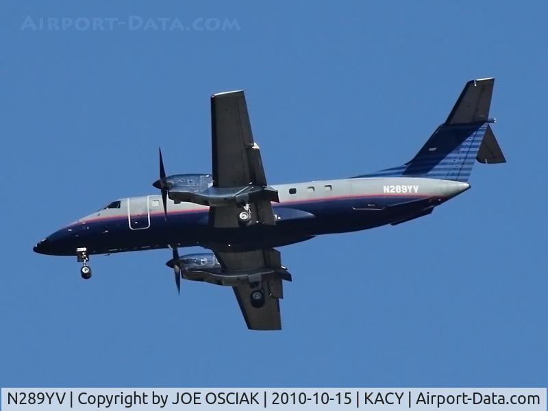 N289YV, 1994 Embraer EMB-120ER Brasilia C/N 120289, Landing at ACY