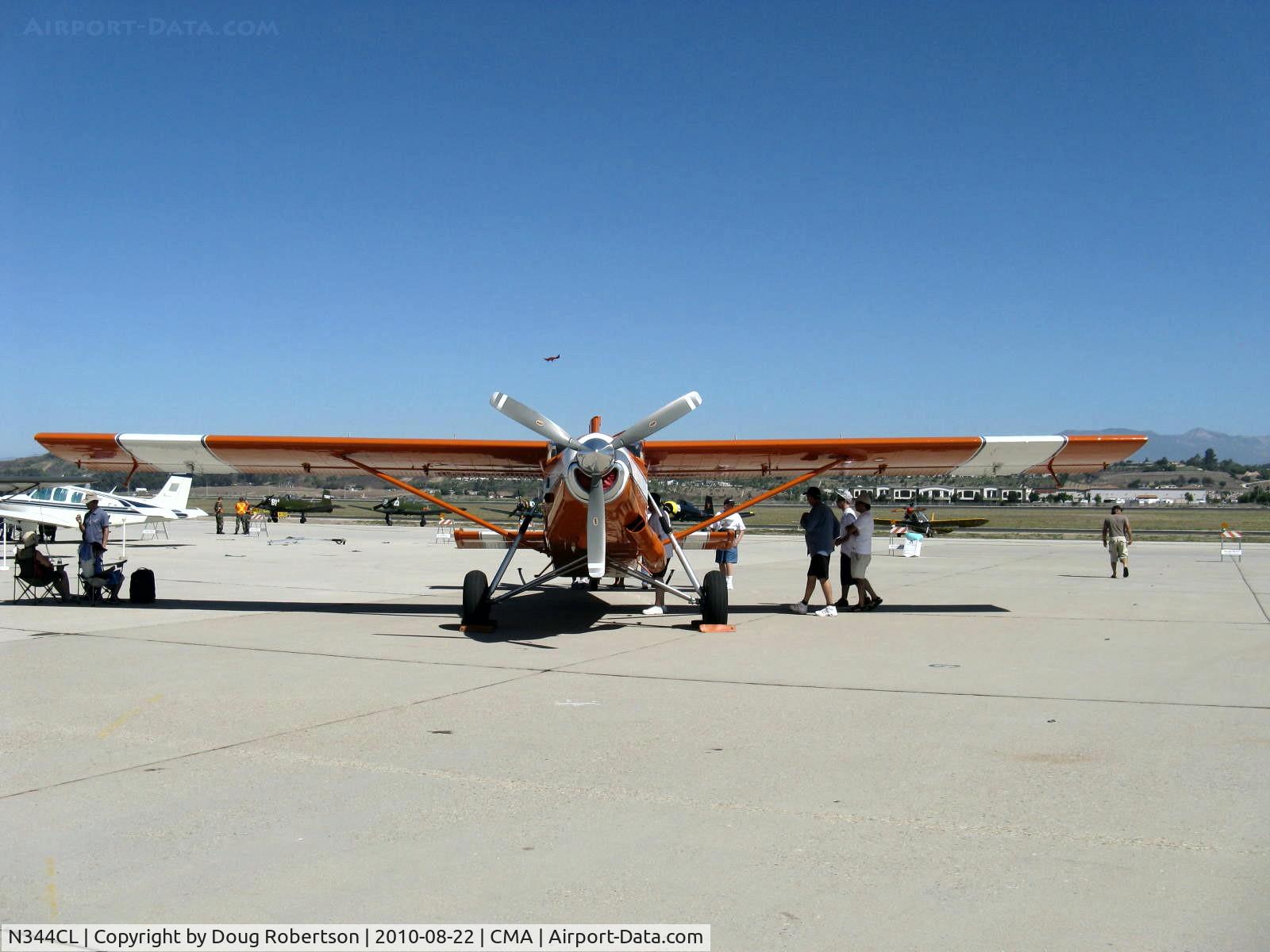 N344CL, 1968 Fairchild PC-6/C2-H2 Heli-Porter C/N 2019, 1968 Fairchild Heli-Porter PILATUS PC6/C-H2 TURBO PORTER STOL, Airesearch TPE 331 575 shp TURBOPROP, CS reversible pitch prop