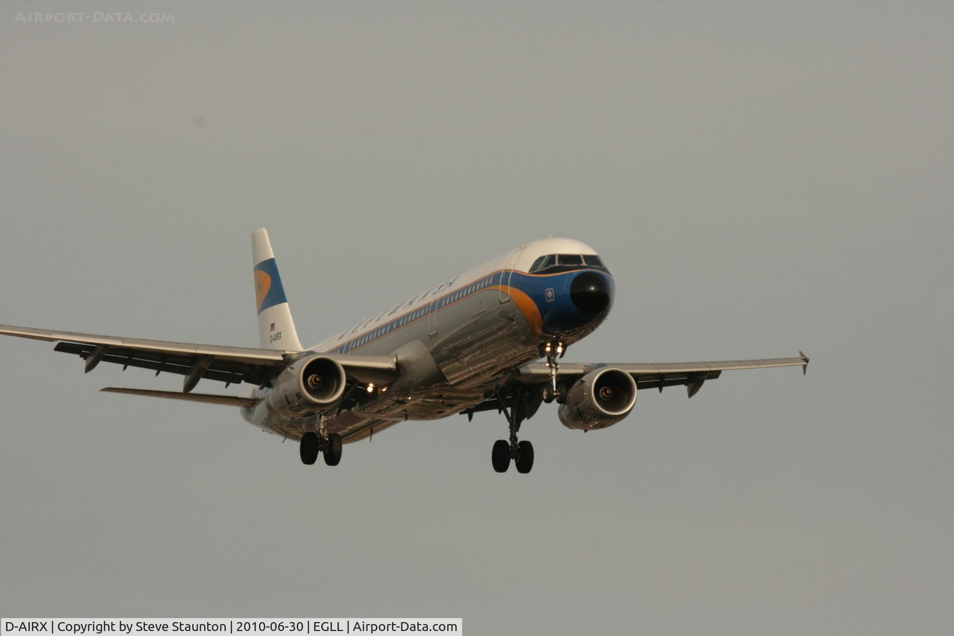 D-AIRX, 1998 Airbus A321-131 C/N 0887, Taken at Heathrow Airport, June 2010