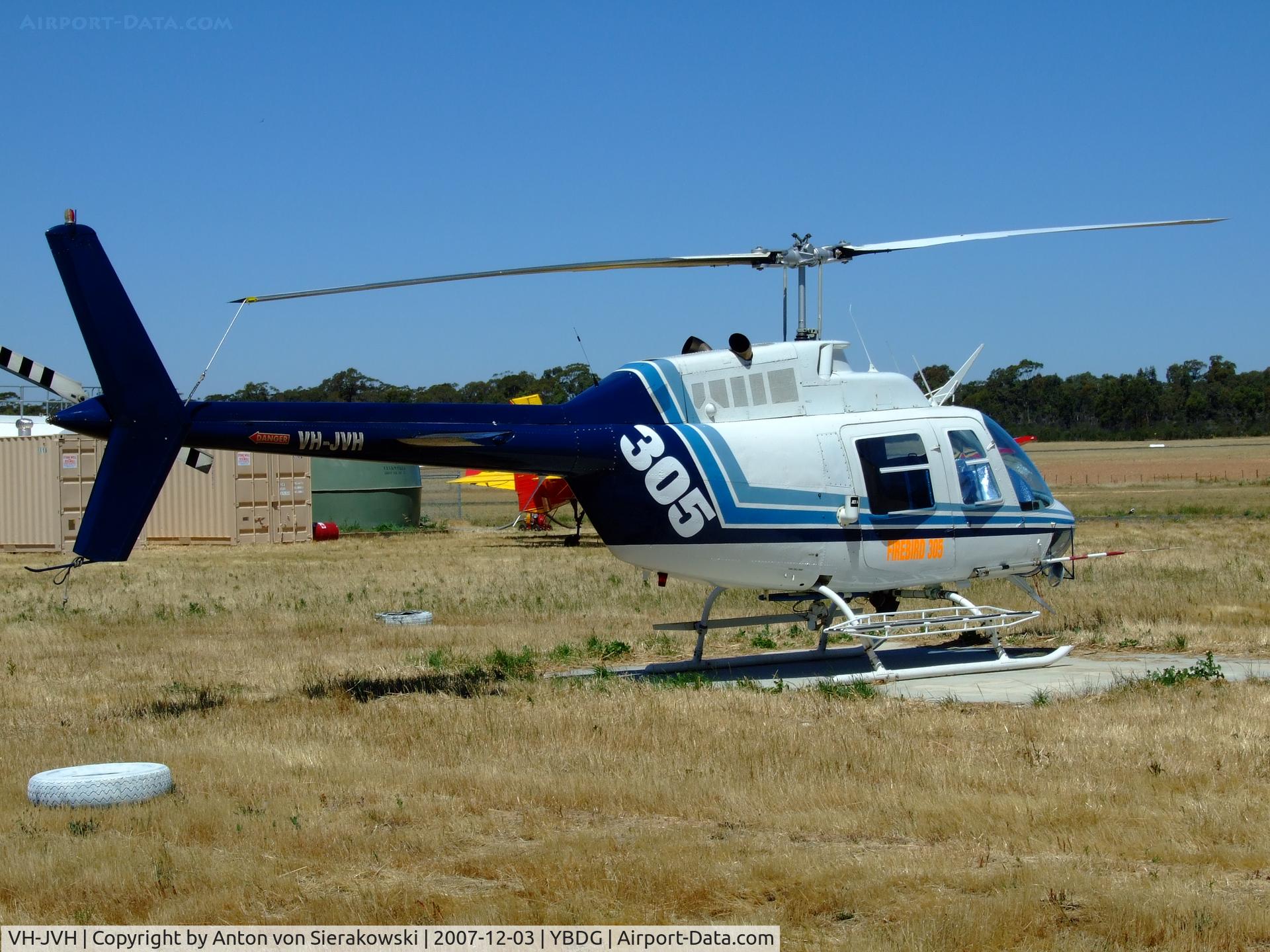 VH-JVH, 1973 Bell 206B C/N 1361, VH-JVH @ YBDG Bell 206B