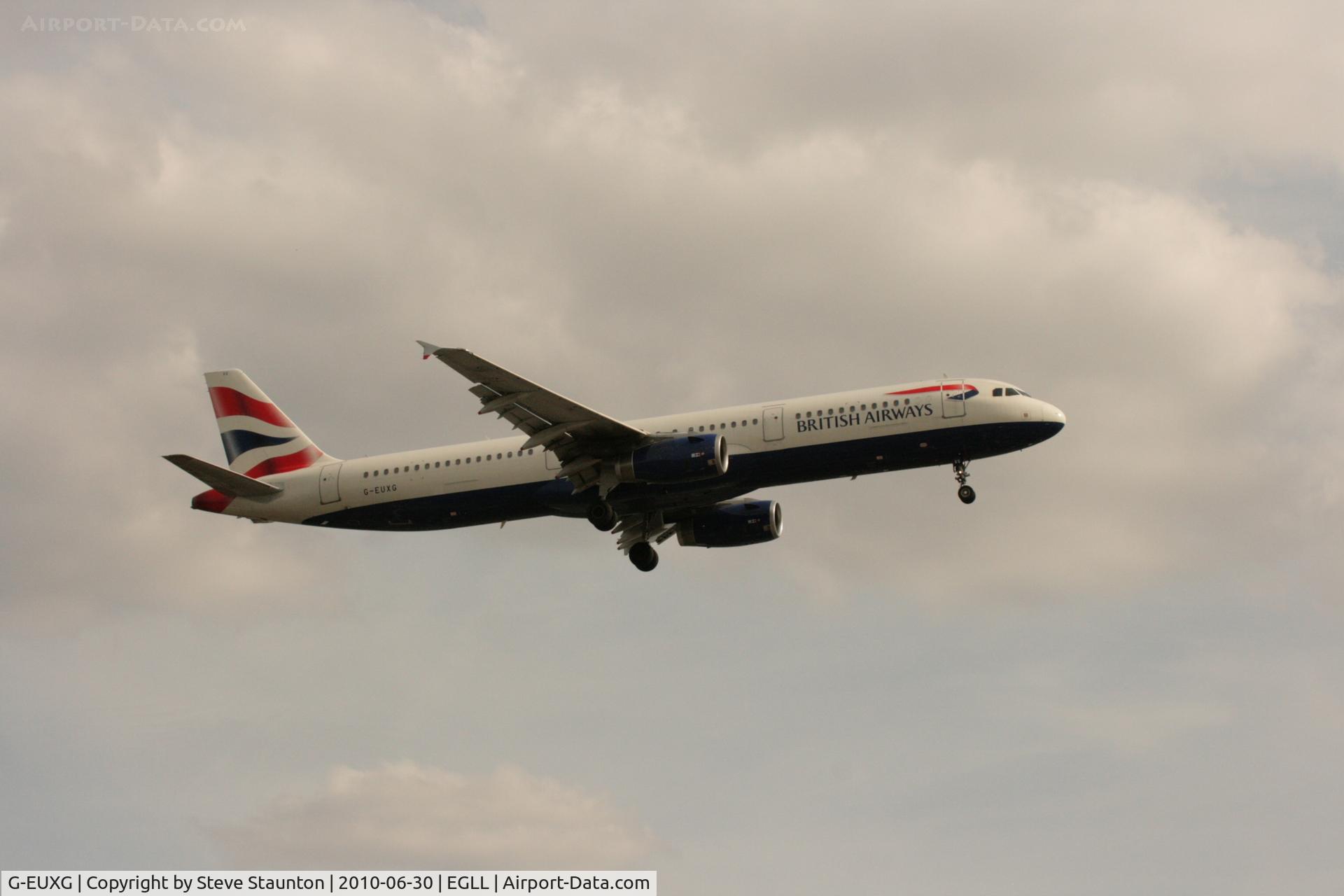 G-EUXG, 2004 Airbus A321-231 C/N 2351, Taken at Heathrow Airport, June 2010