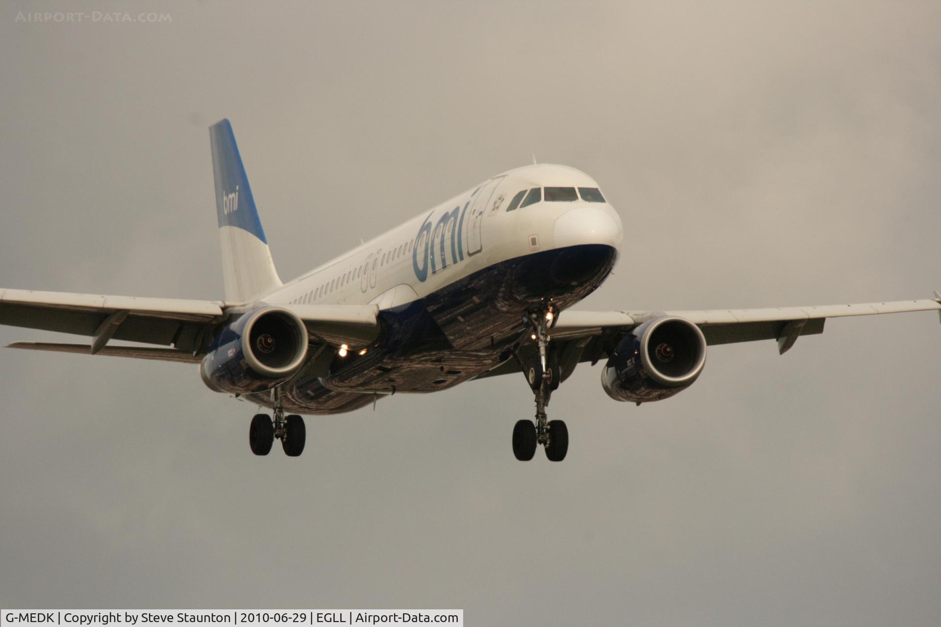 G-MEDK, 2005 Airbus A320-232 C/N 2441, Taken at Heathrow Airport, June 2010