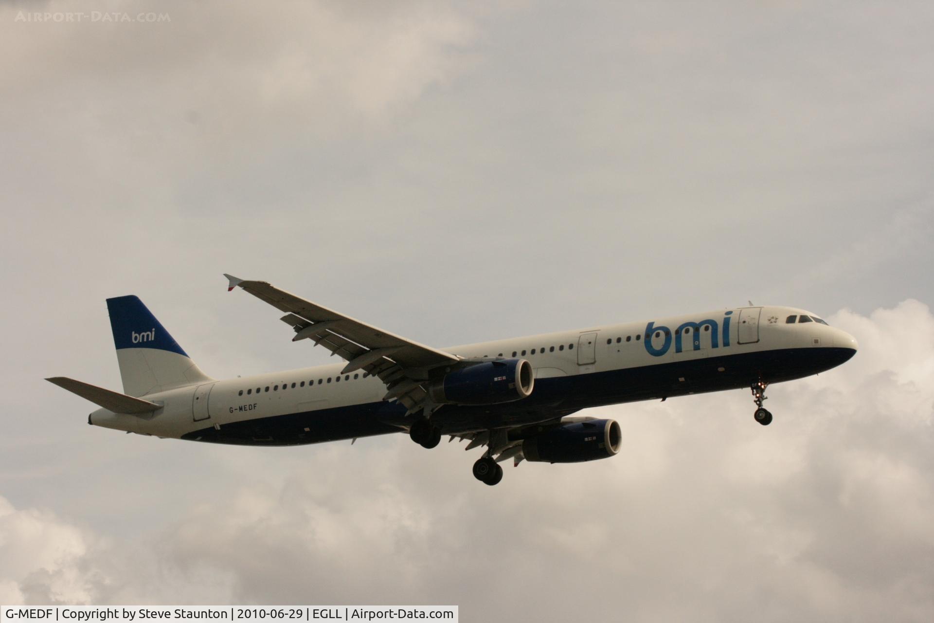G-MEDF, 2002 Airbus A321-231 C/N 1690, Taken at Heathrow Airport, June 2010